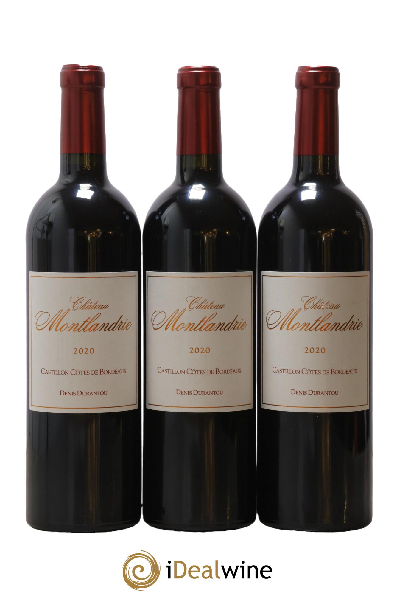 Castillon-Côtes-de-Bordeaux (Côtes-de-Castillon) Château Montlandrie 2020 - Lot de 3 bouteilles - 0