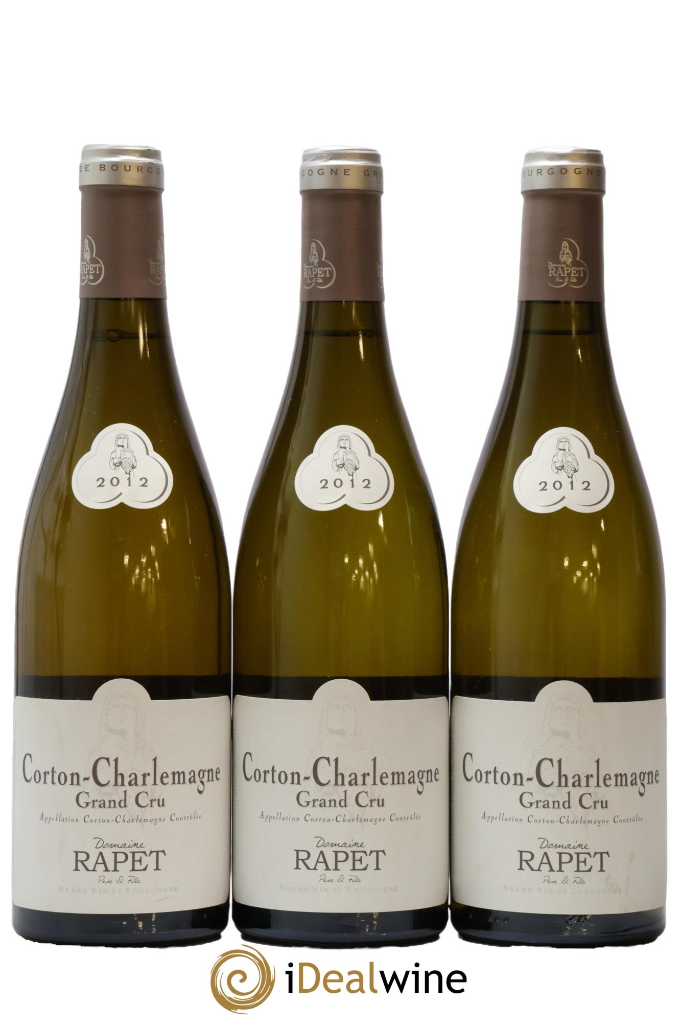 Corton-Charlemagne Grand Cru Rapet Père & Fils 2012 - Lot de 3 bouteilles - 0