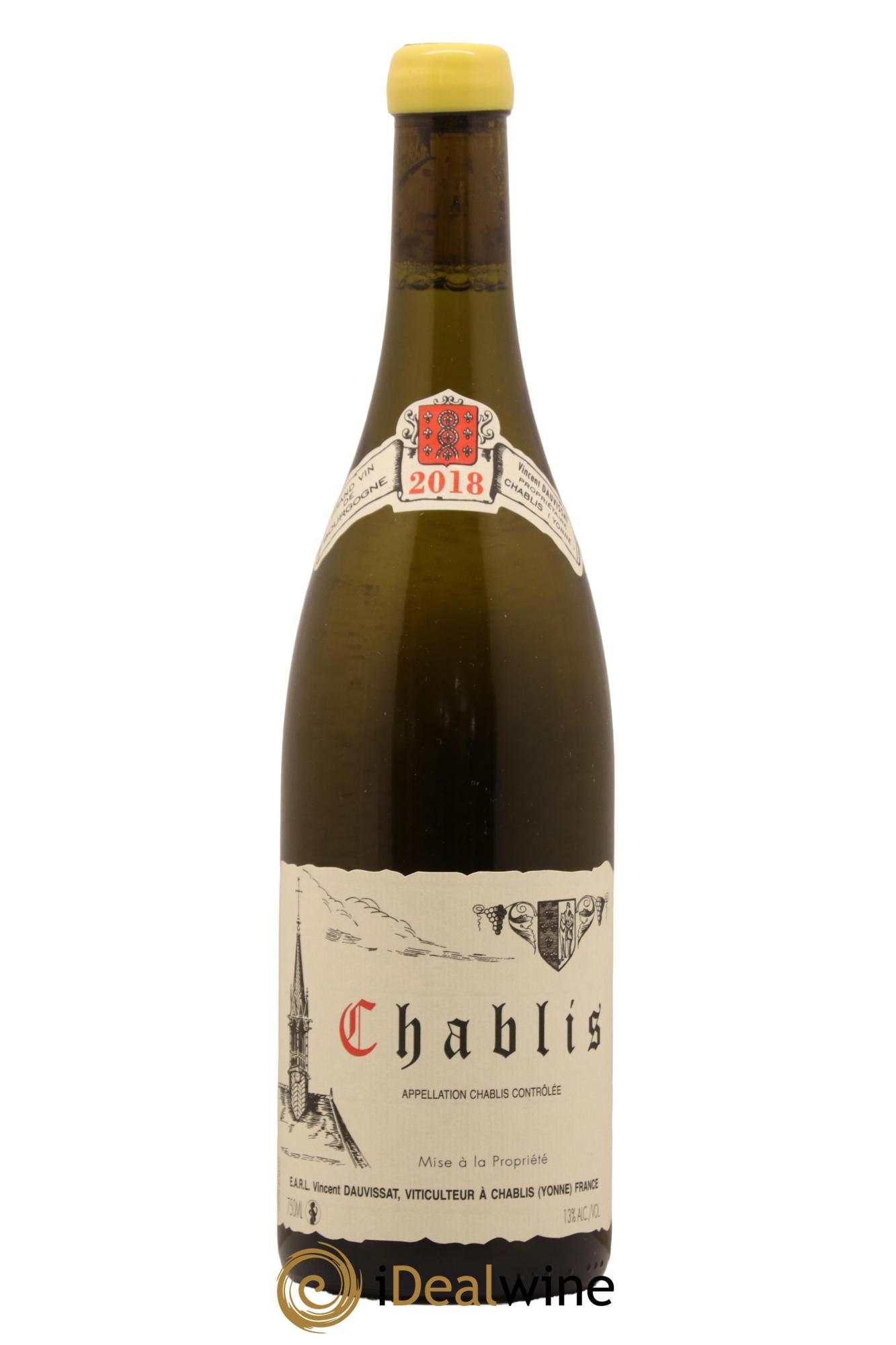 Chablis Vincent Dauvissat (Domaine) 2018 - Lot de 1 bouteille - 0