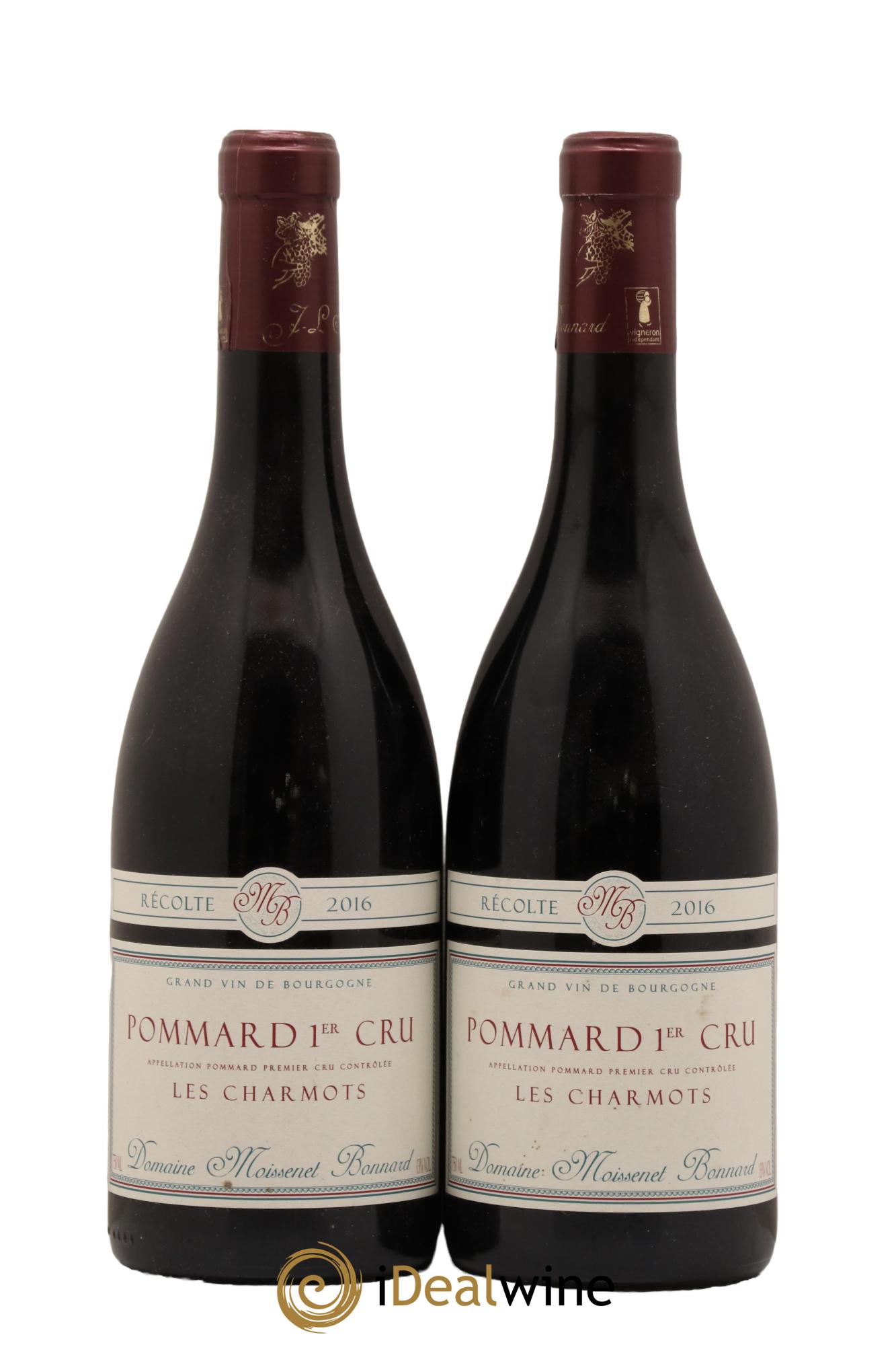 Pommard 1er Cru Les Charmots Domaine Moissenet Bonnard 2016 - Lot de 2 bouteilles - 0