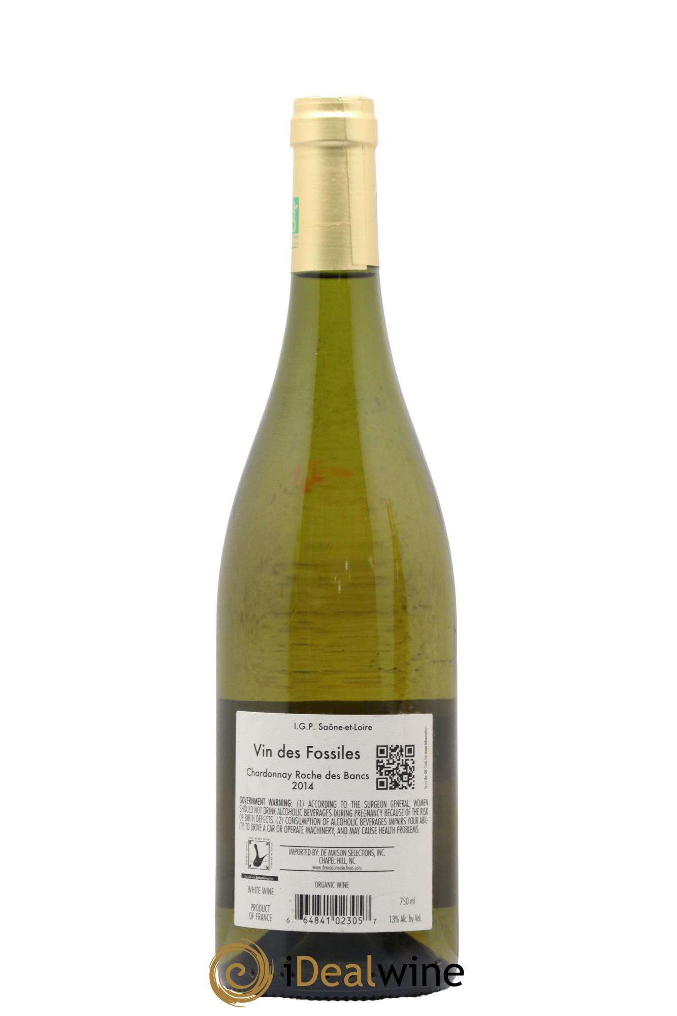 Vin de France Les Fossiles Le Roc des Bancs 2014 - Lot de 1 bouteille - 1
