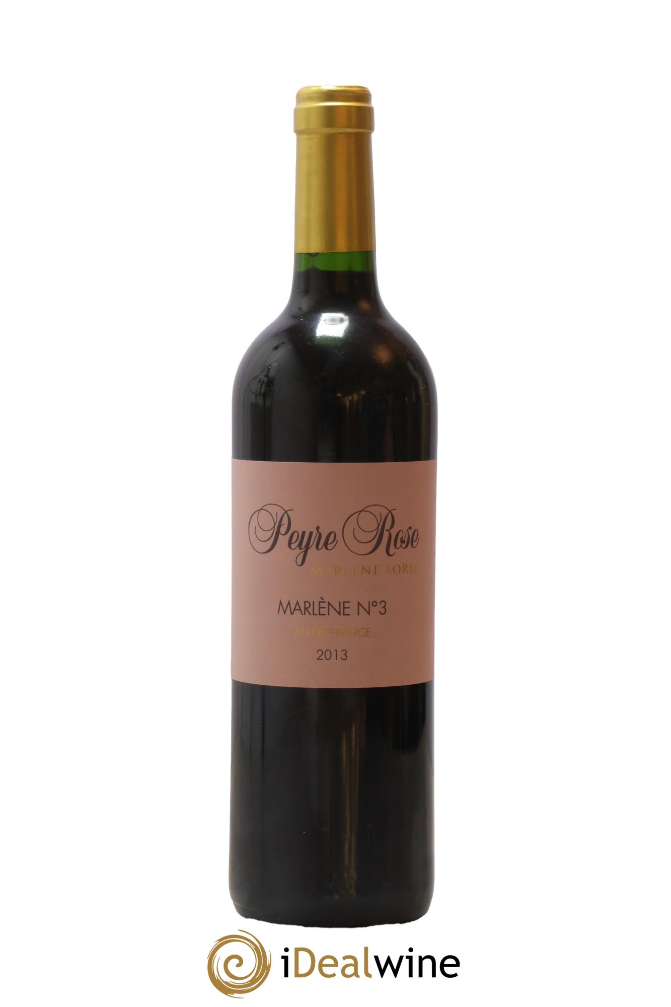 Vin de France (anciennement Coteaux du Languedoc) Peyre Rose Marlène n°3 Marlène Soria 2013 - Lot de 1 bouteille - 0