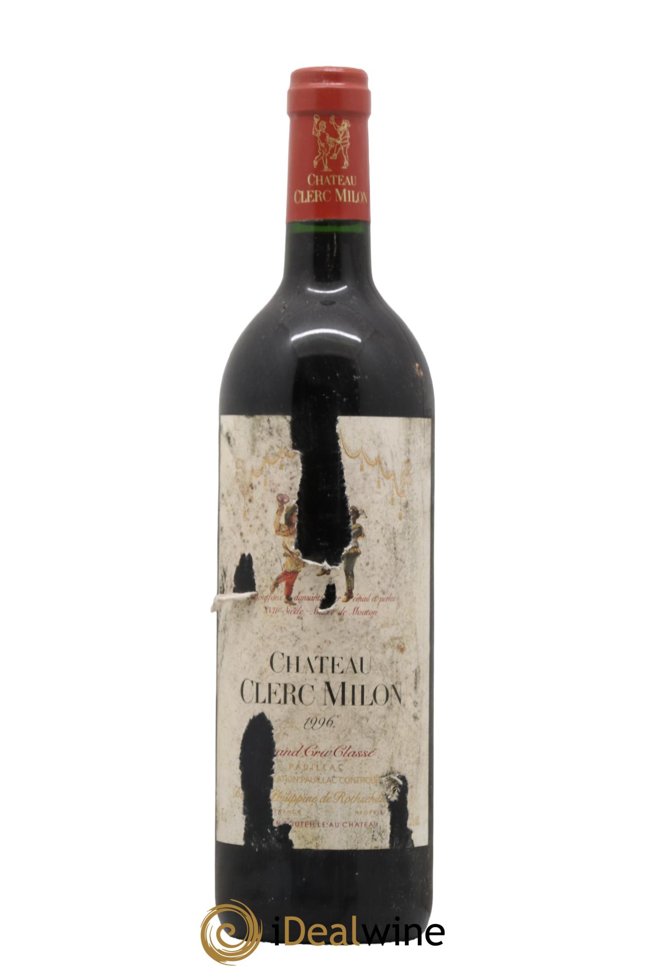 Château Clerc Milon 5ème Grand Cru Classé 1996 - Lot de 1 bouteille - 0