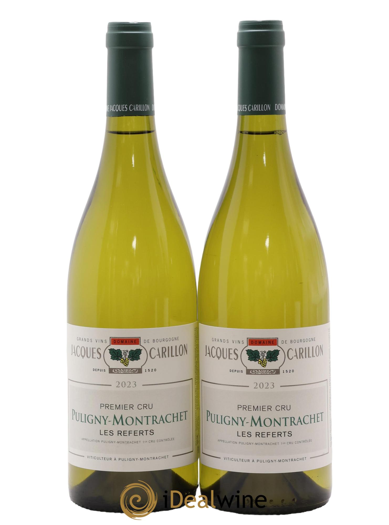 Puligny-Montrachet 1er Cru Les Referts Jacques Carillon (Domaine) 2023 - Lot de 2 bouteilles - 0