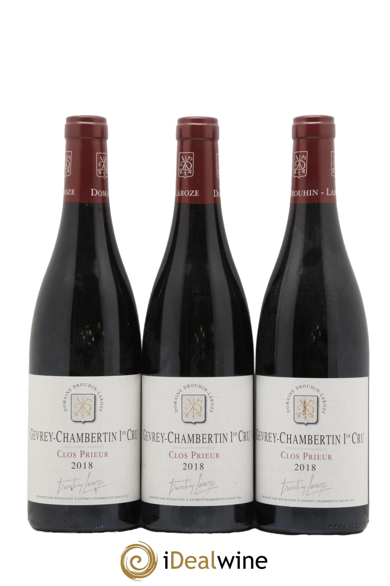 Gevrey-Chambertin 1er Cru Clos Prieur Domaine Drouhin-Laroze 2018 - Lot de 3 bouteilles - 0