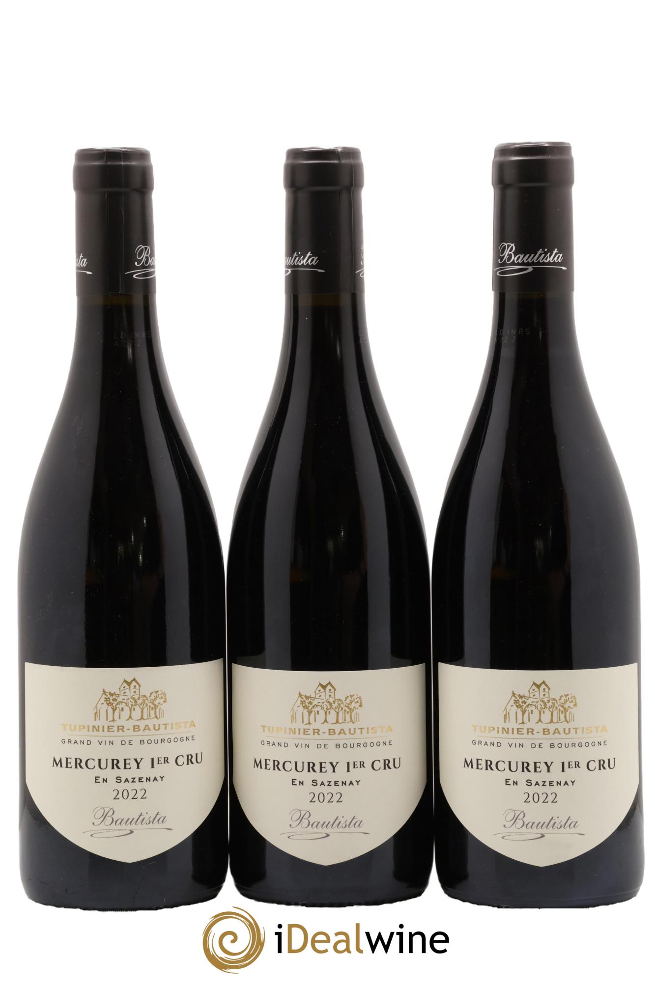 Mercurey 1er Cru En Sazenay Tupinier Bautista 2022 - Posten von 3 Flaschen - 0