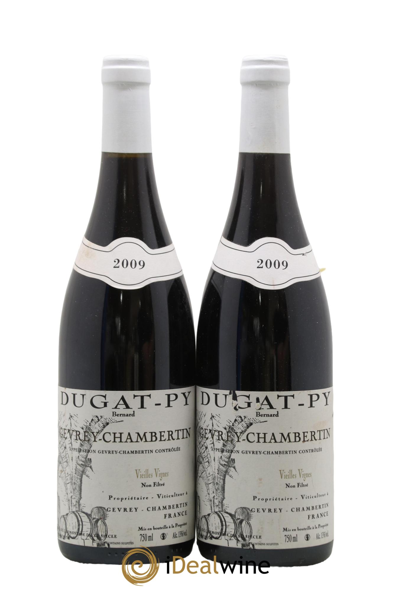 Gevrey-Chambertin Vieilles Vignes Dugat-Py  2009 - Lot of 2 bottles - 0
