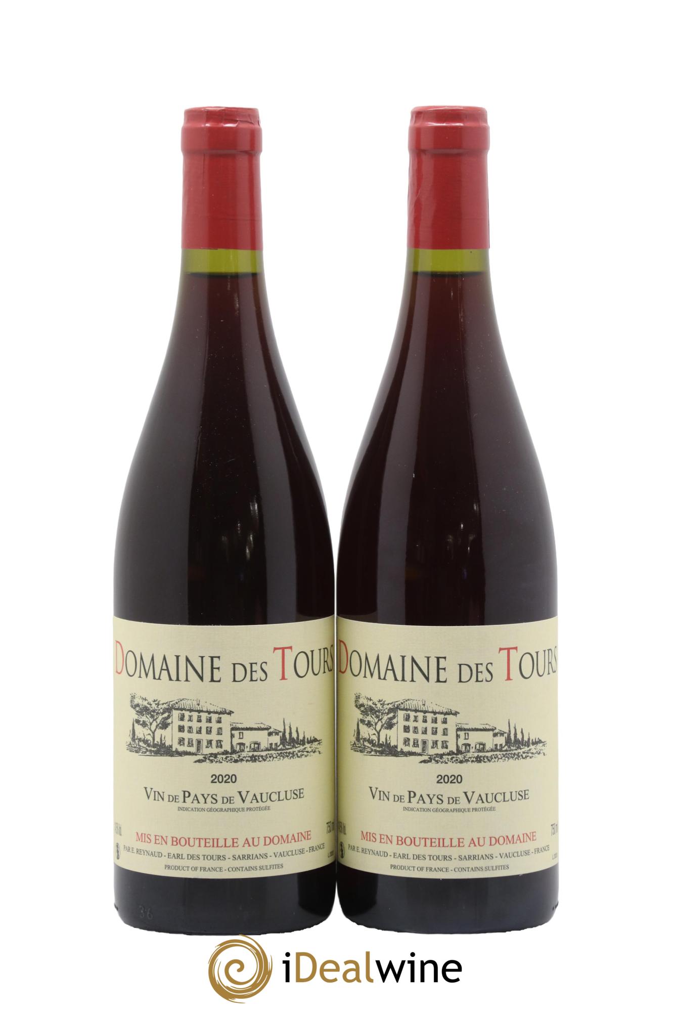 Vaucluse (Vin de Pays de Vaucluse) Domaine des Tours Emmanuel Reynaud 2020 - Lot de 2 bouteilles - 0