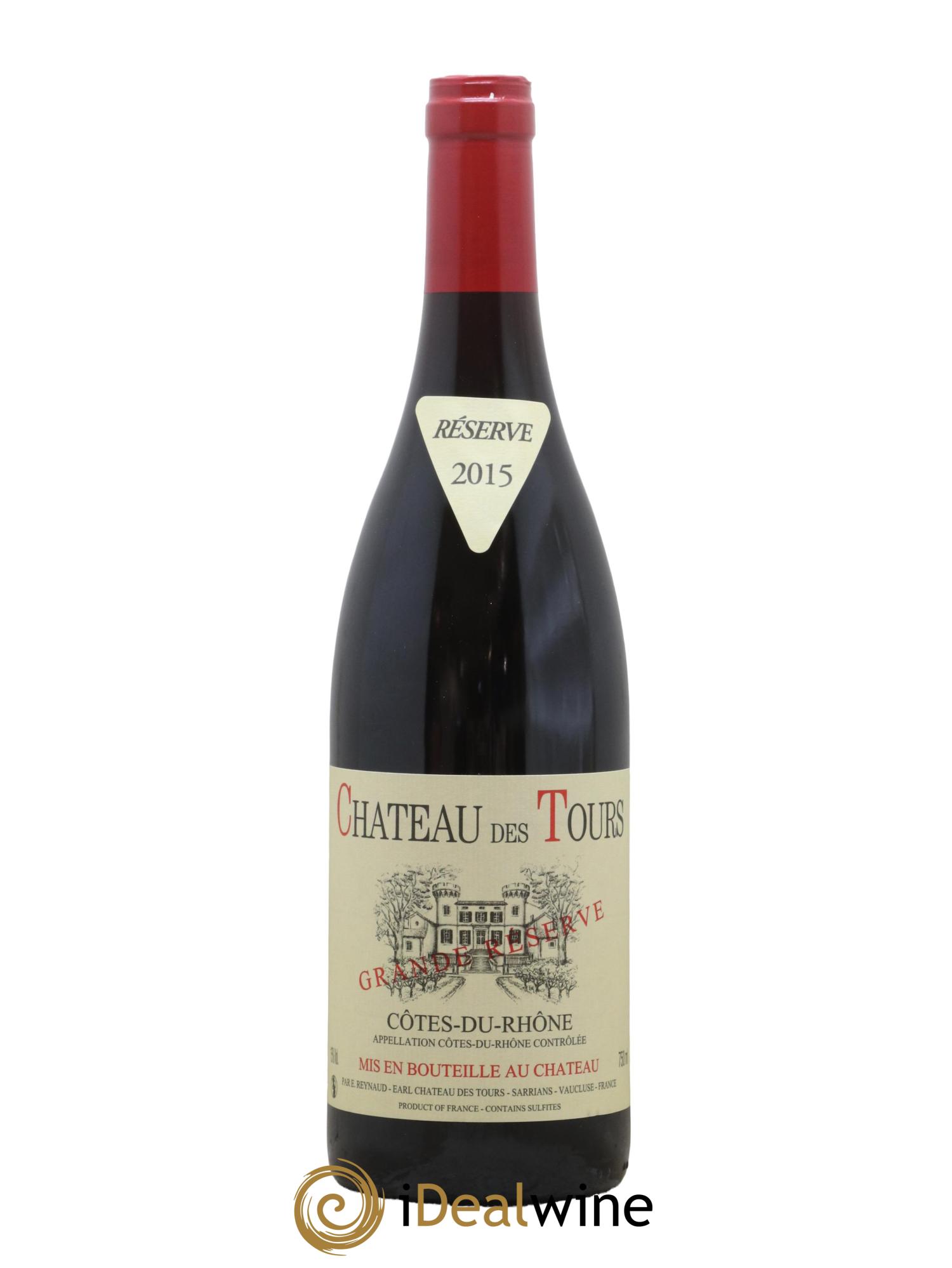 Côtes-du-Rhône Château des Tours Grande Réserve Emmanuel Reynaud 2015 - Lot de 1 bouteille - 0