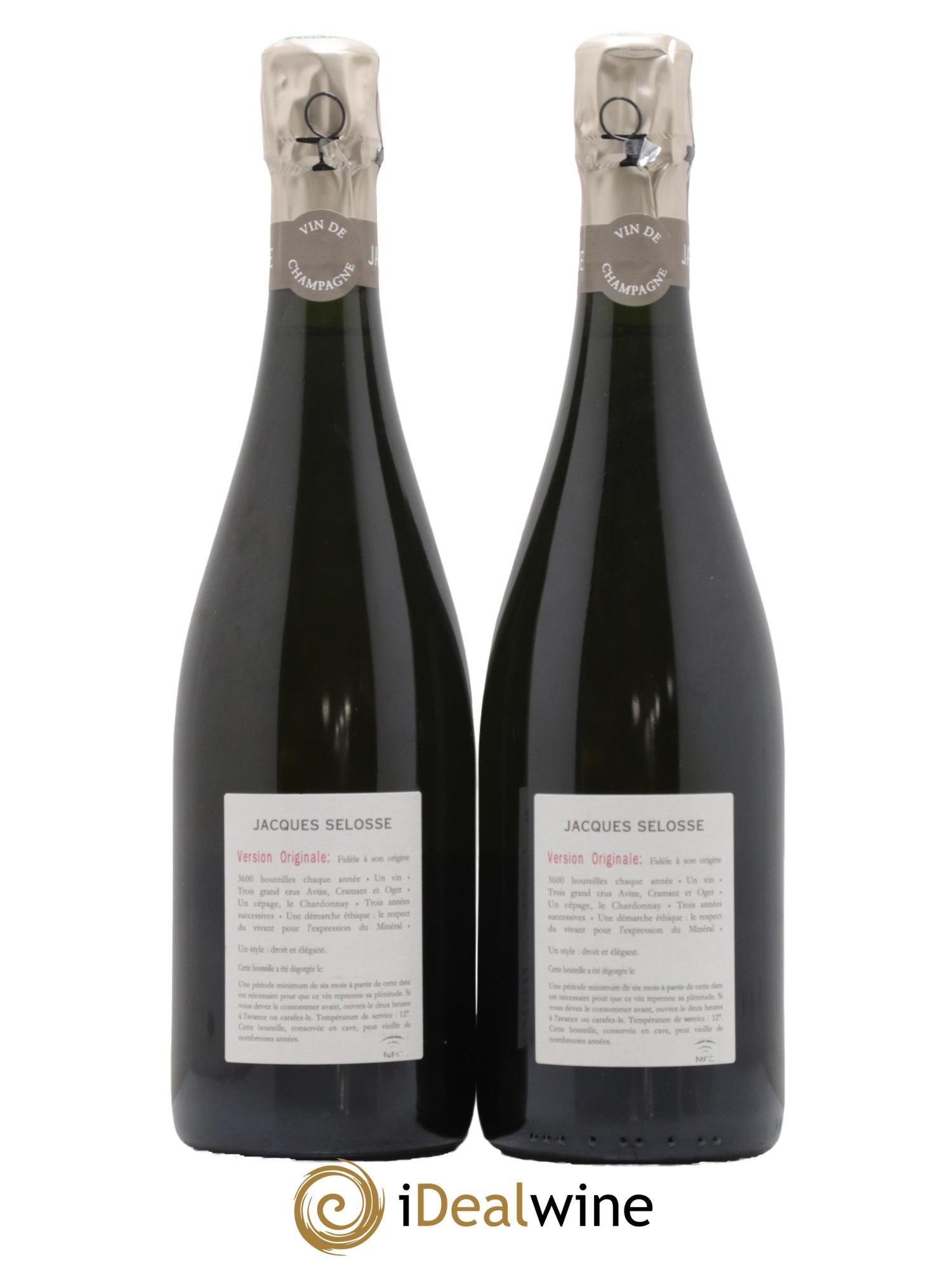 Version Originale Jacques Selosse - Posten von 2 Flaschen - 1