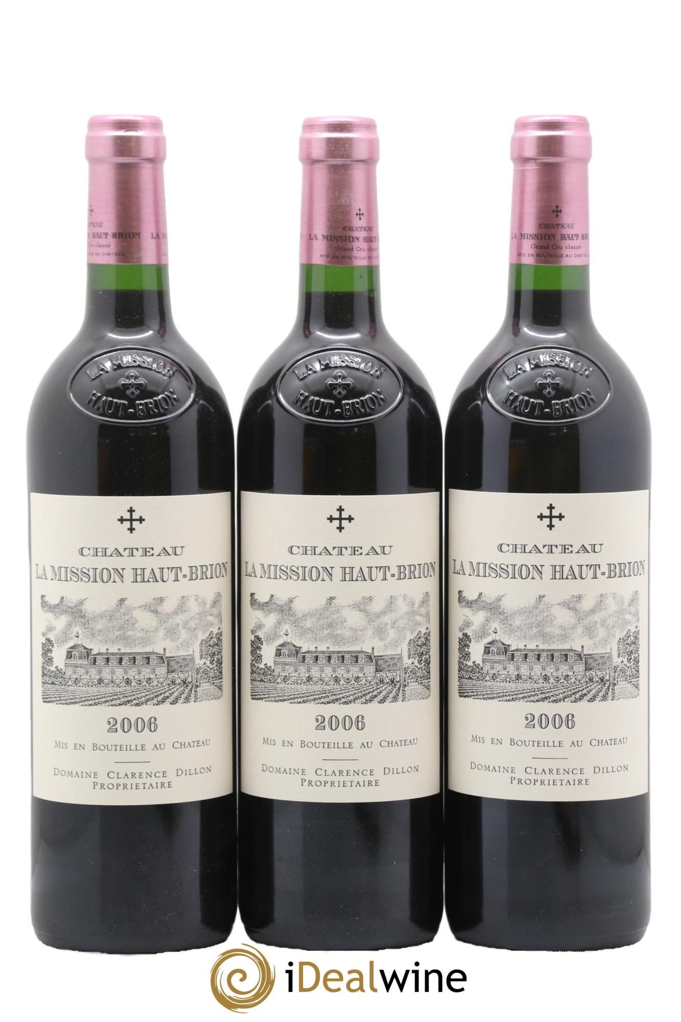 Château la Mission Haut-Brion Cru Classé de Graves 2006 - Posten von 6 Flaschen - 1