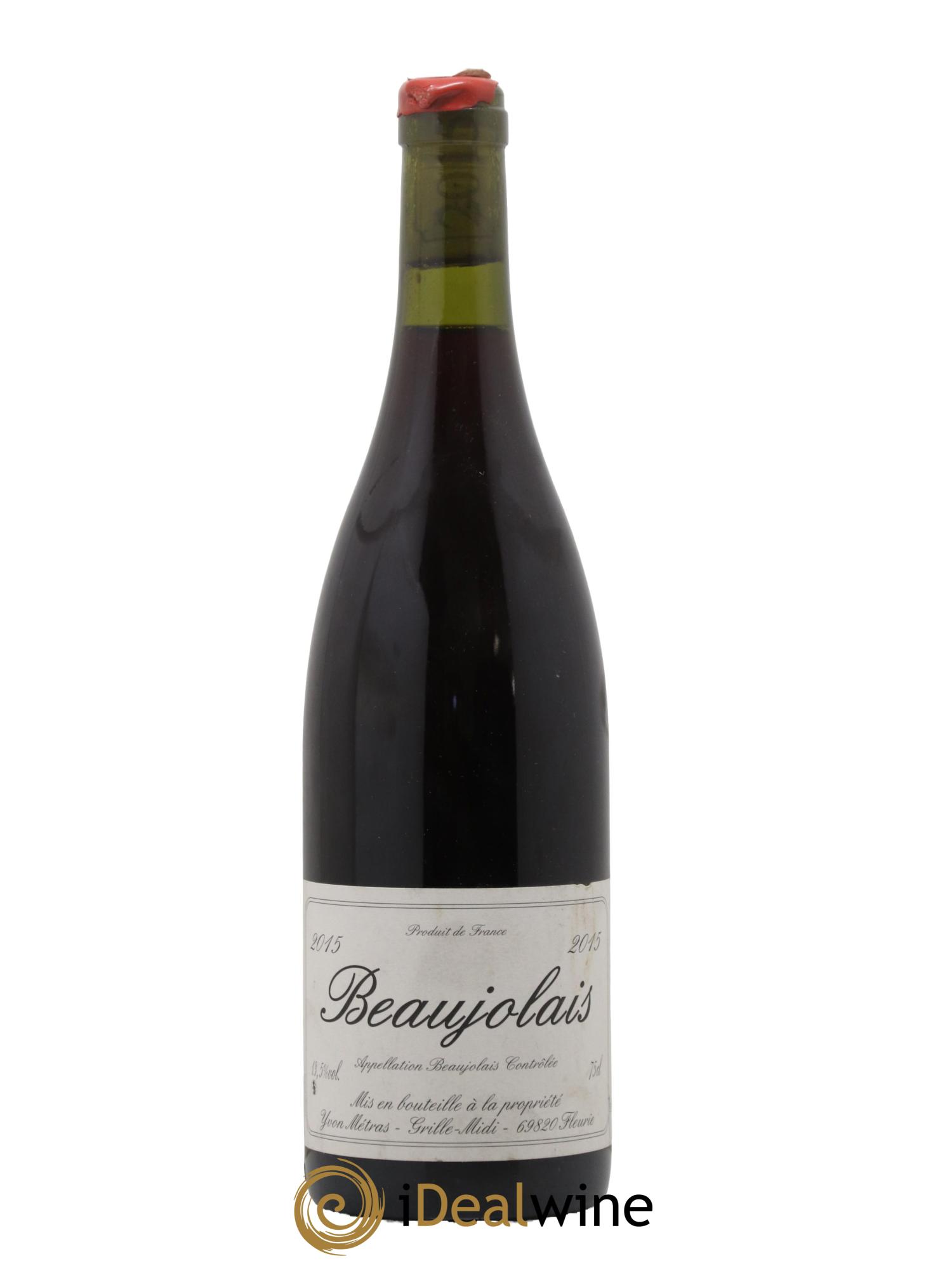 Beaujolais Yvon Métras 2015 - Lot de 1 bouteille - 0
