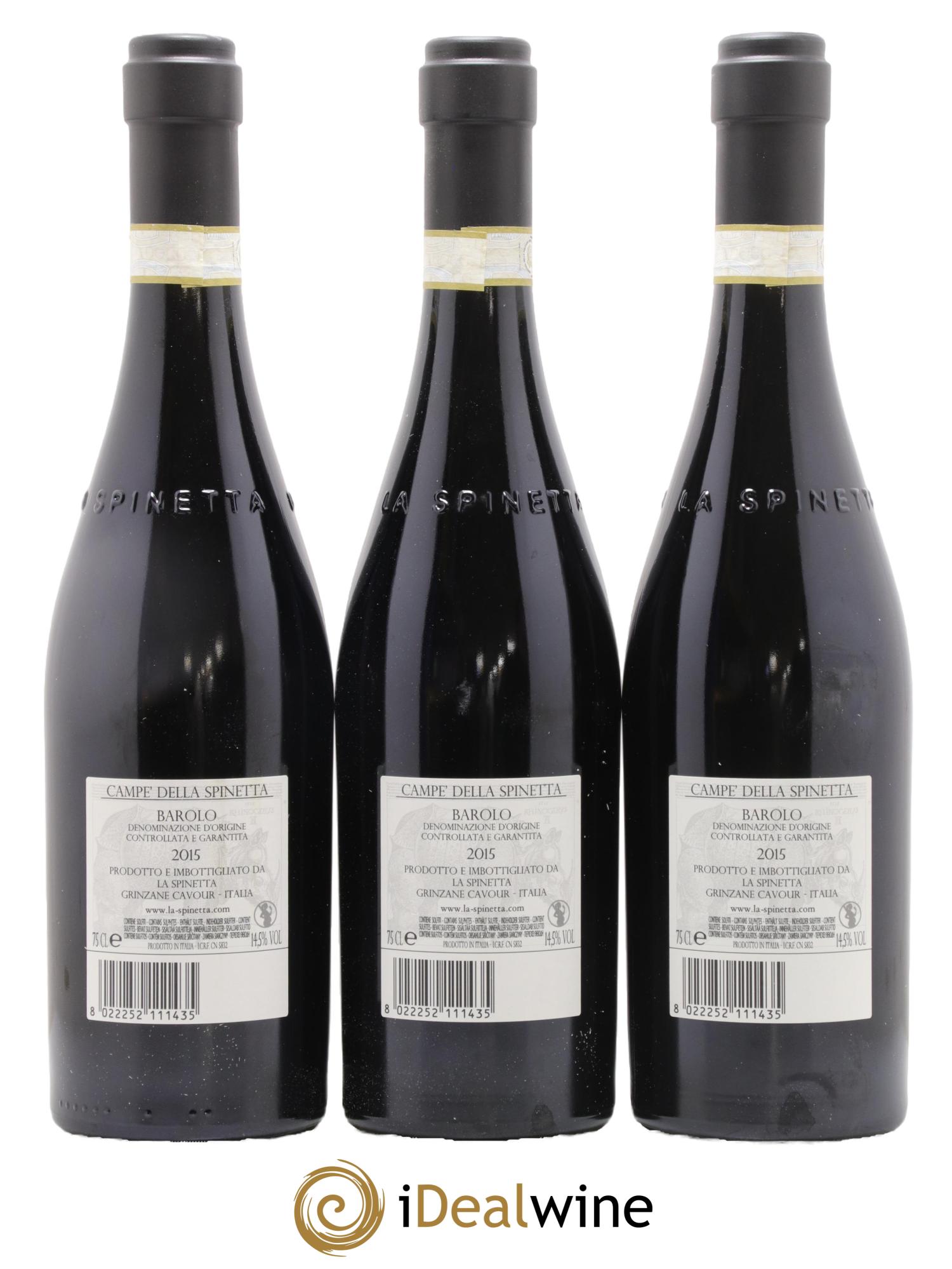Barolo DOCG Campe La Spinetta - Giorgio Rivetti 2015 - Posten von 3 Flaschen - 1