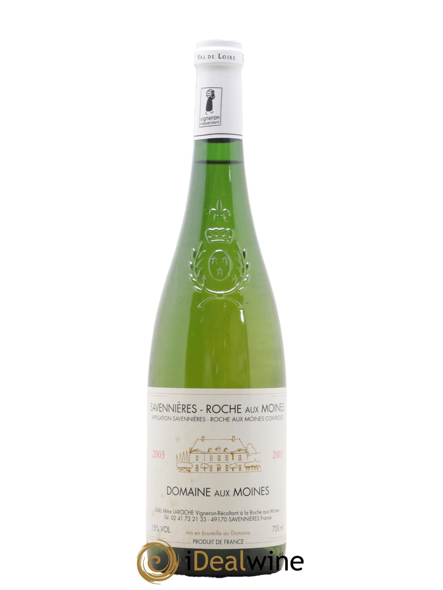 Savennières Roche aux Moines Domaine aux Moines 2003 - Lot de 1 bouteille - 0