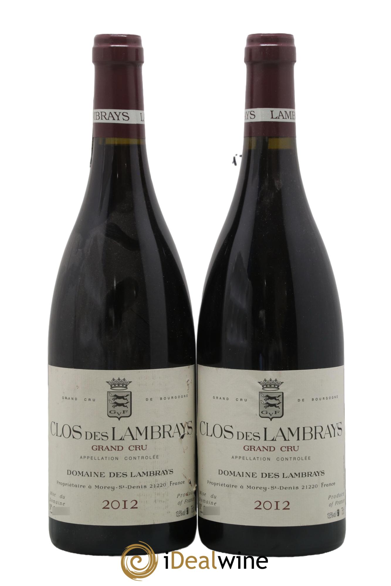 Clos des Lambrays Grand Cru Domaine des Lambrays 2012 - Lot de 2 bouteilles - 0
