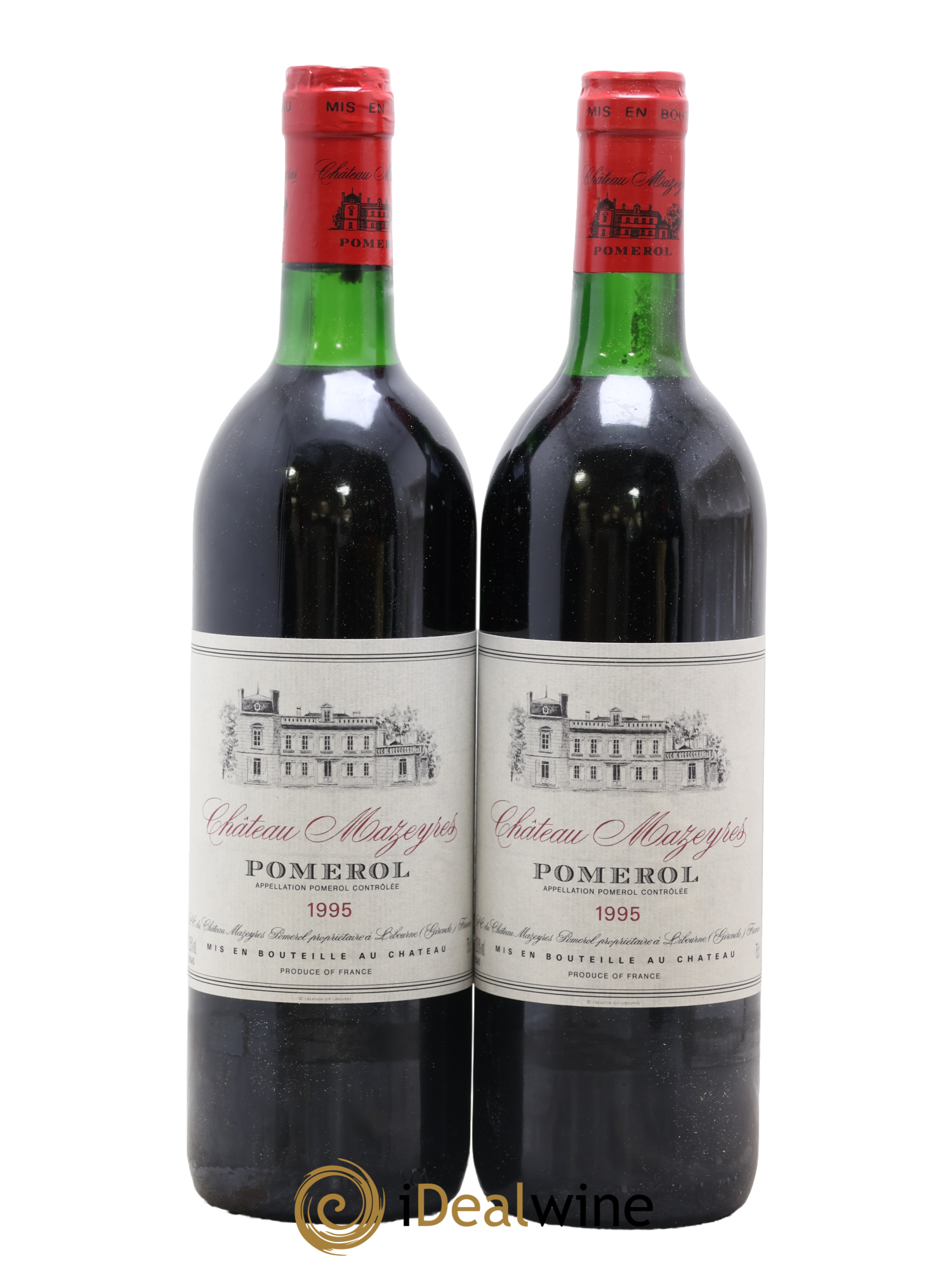 Château Mazeyres 1995 - Lot of 2 bottles - 0