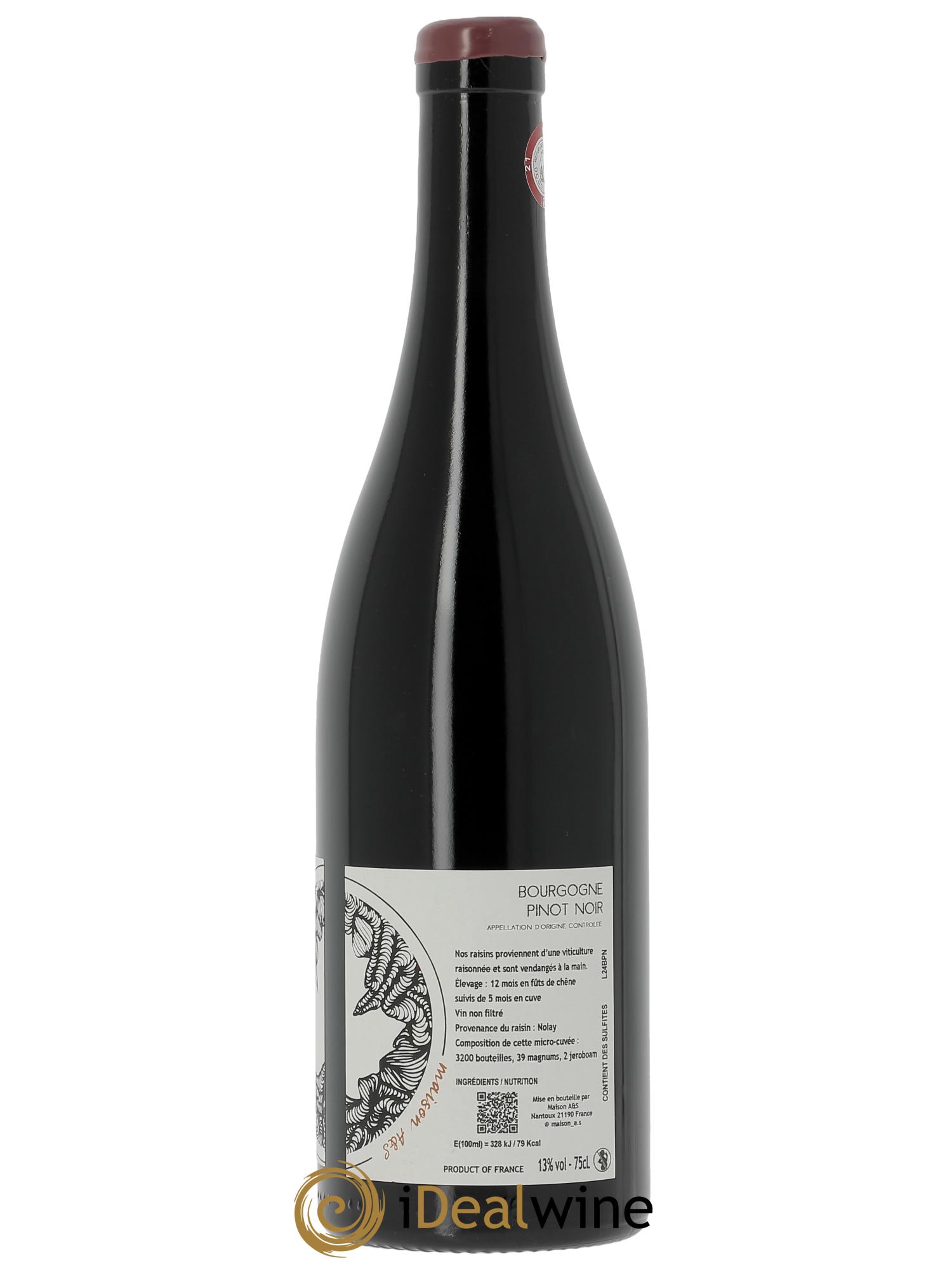 Bourgogne Pinot Noir Maison A&S 2024 - Lot of 1 bottle - 1