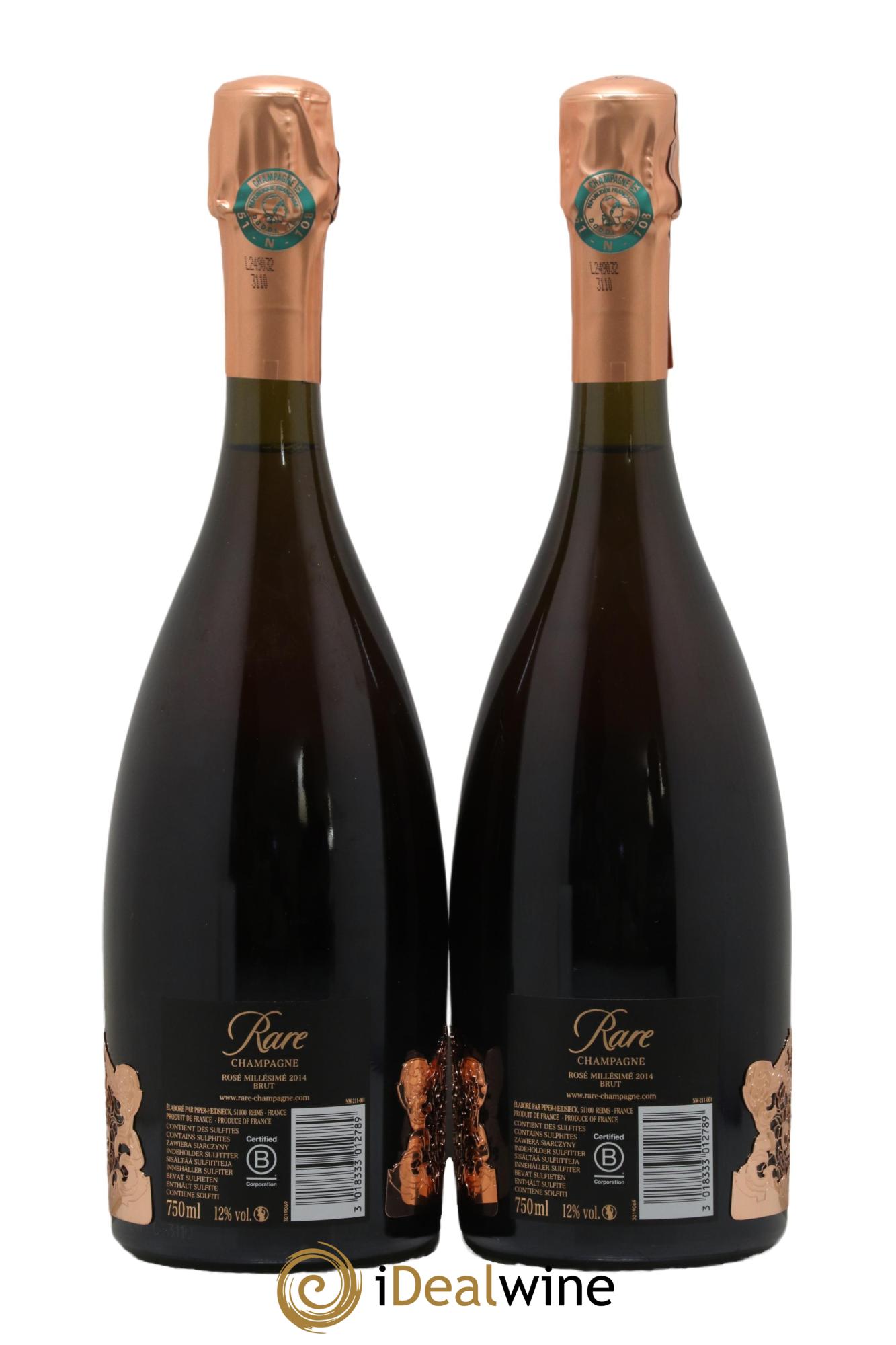 Rare Piper Heidsieck 2014 - Lot de 2 bouteilles - 1