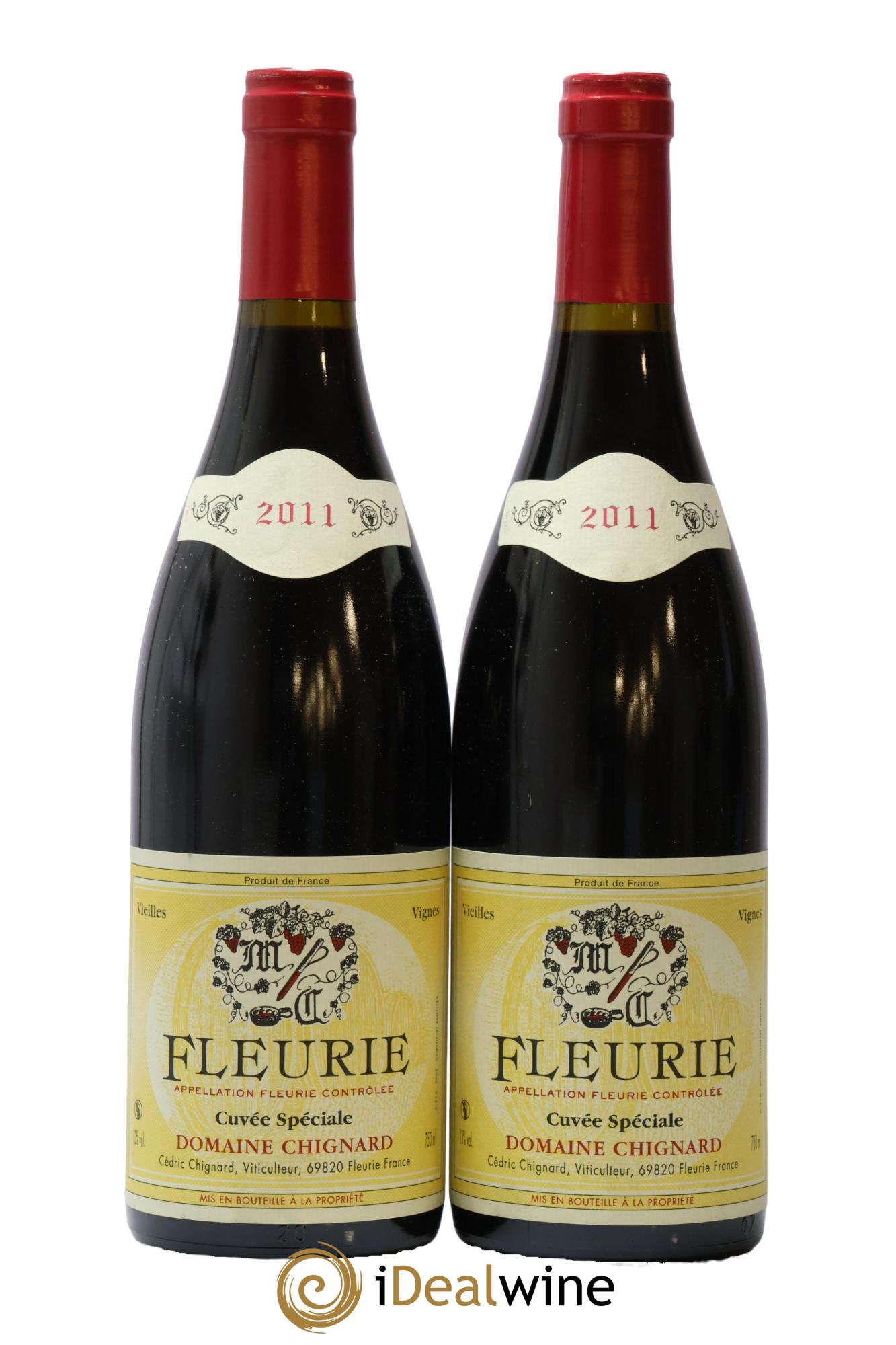 Fleurie Cuvée Spéciale Vieilles Vignes Chignard (Domaine) 2011 - Lot de 2 bouteilles - 0