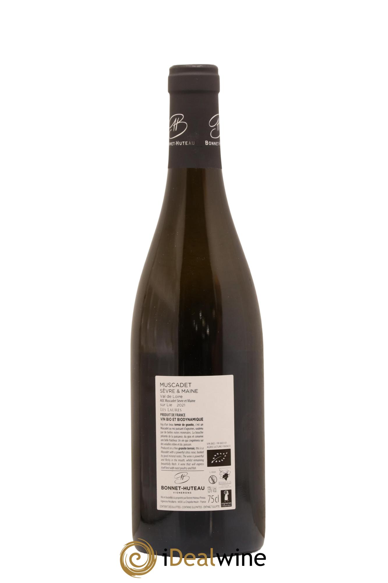 Muscadet-Sèvre-et-Maine Les Laures Bonnet-Huteau 2021 - Lot de 1 bouteille - 1