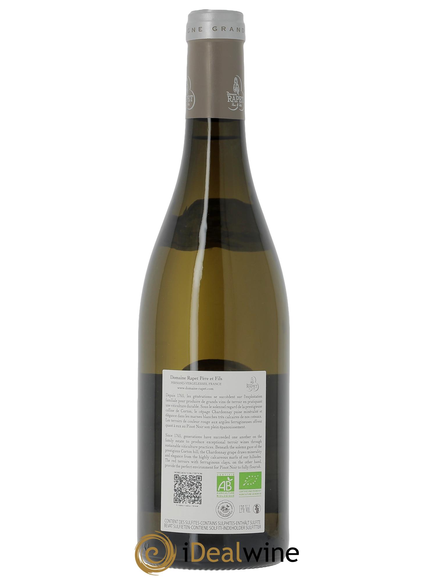 Corton-Charlemagne Grand Cru Rapet Père & Fils  2024 - Lot de 1 bouteille - 1