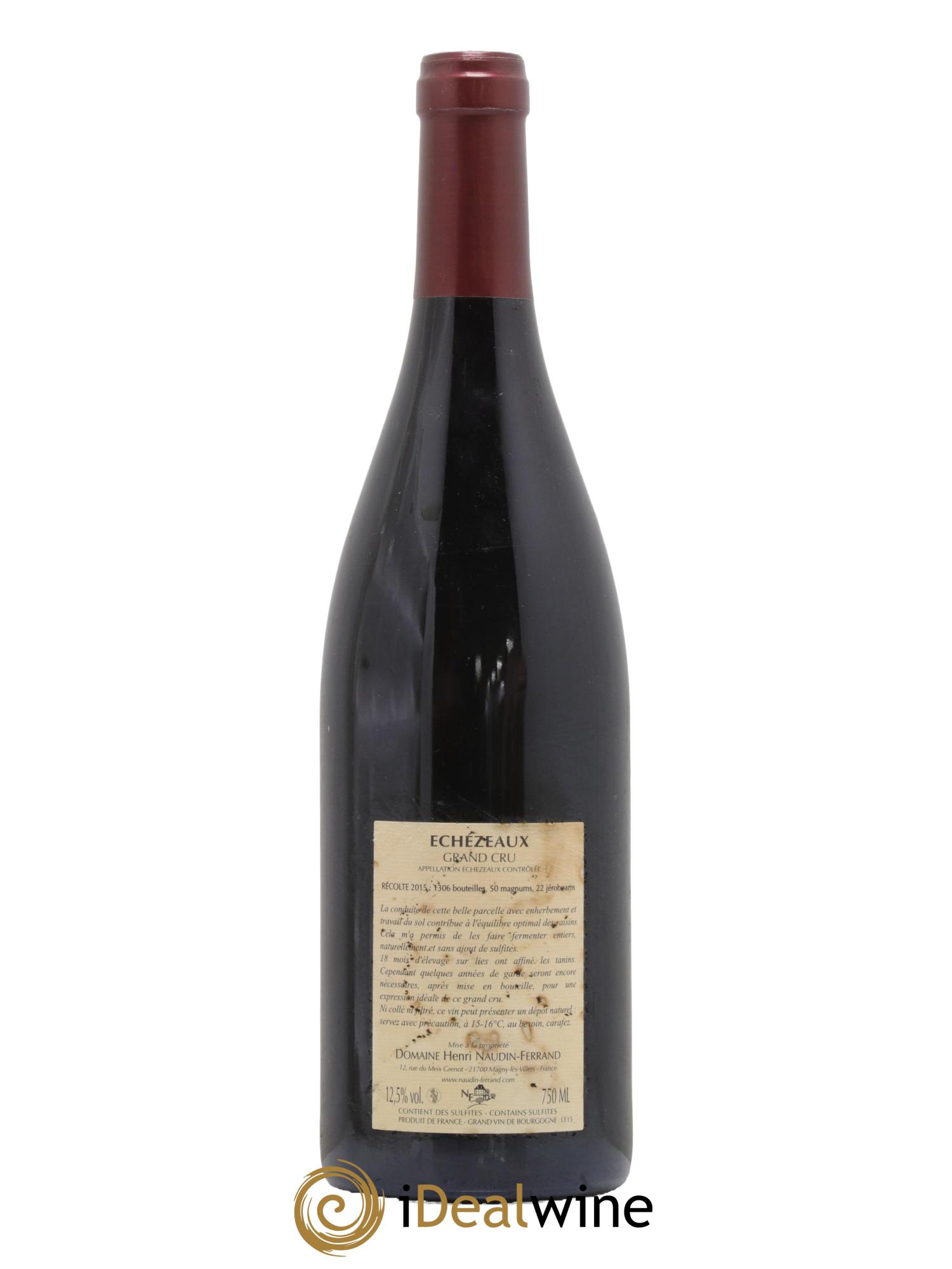 Echezeaux Grand Cru Naudin-Ferrand (Domaine) 2015 - Lot de 1 bouteille - 1