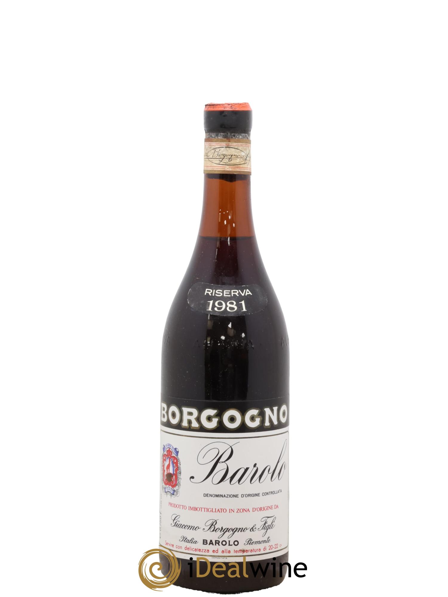 Barolo DOCG Riserva Giacomo Borgogno 1981 - Lot of 1 bottle - 0
