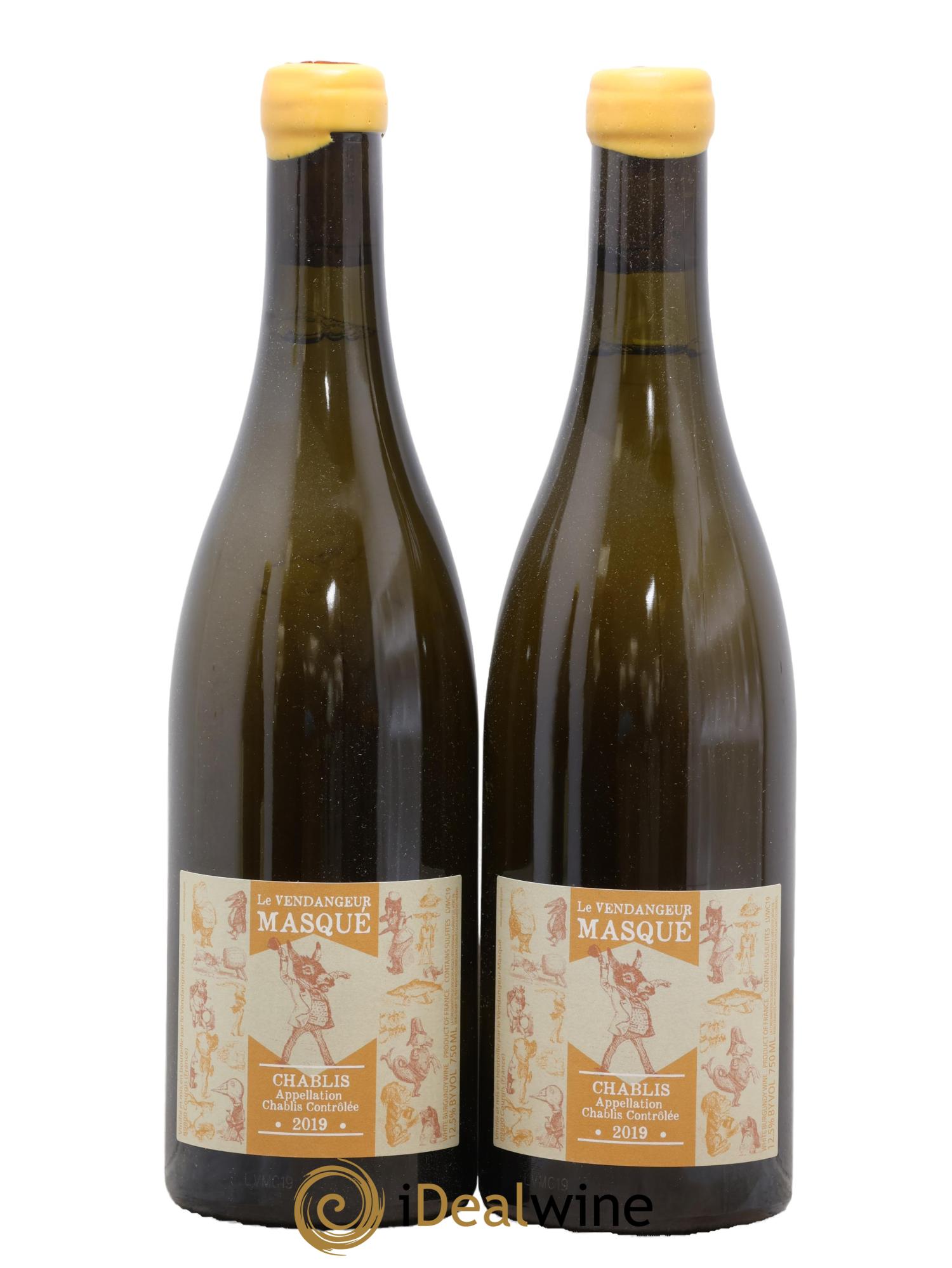 Chablis Le Vendangeur Masqué 2019 - Lot de 2 bouteilles - 0