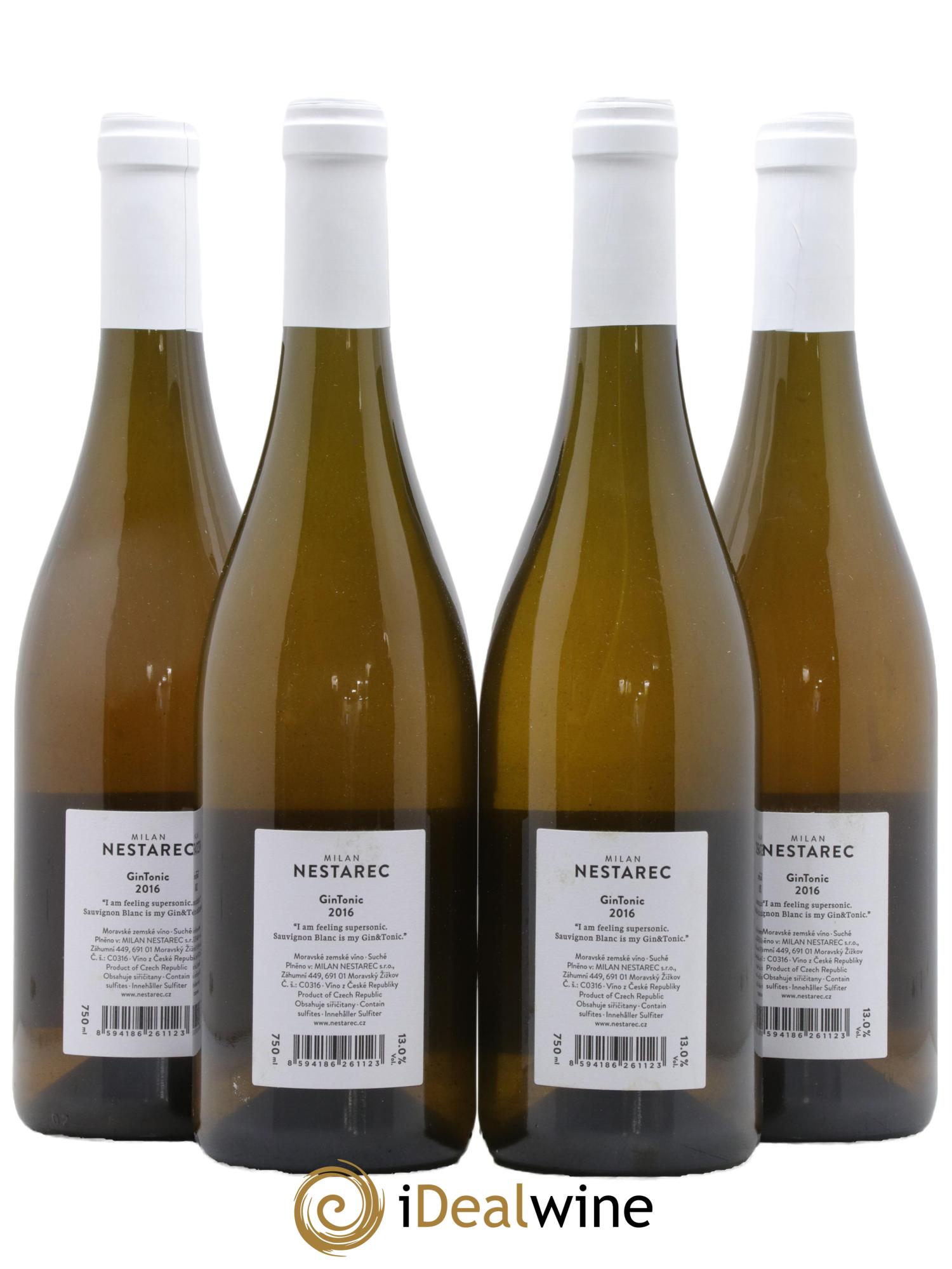 Vins Etrangers République Tchèque Gin Tonic Milan Nestarec 2016 - Lot de 4 bouteilles - 1