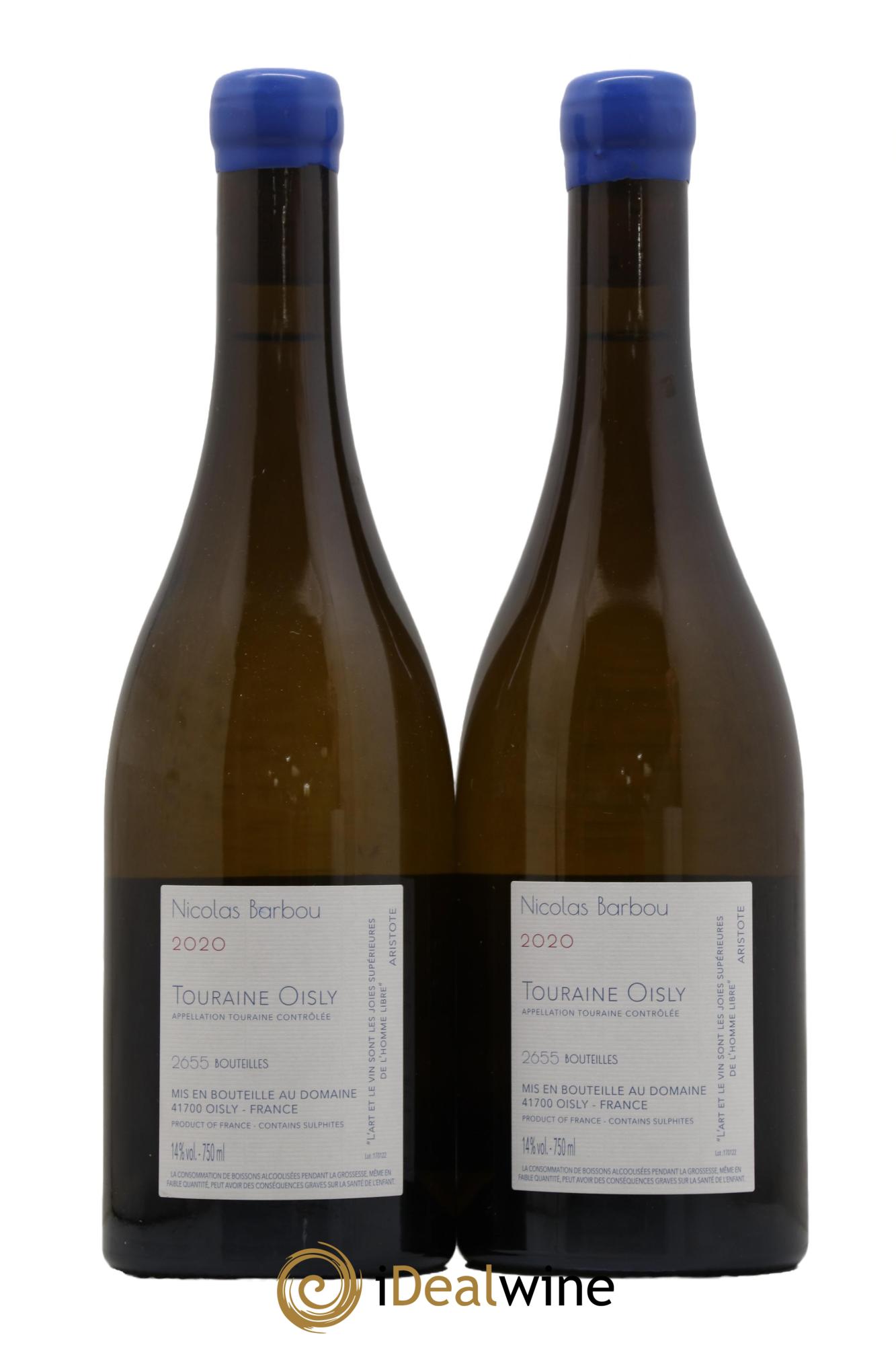 Touraine-Oisly Utopie Créative Nicolas Barbou 2020 - Lot de 2 bouteilles - 1
