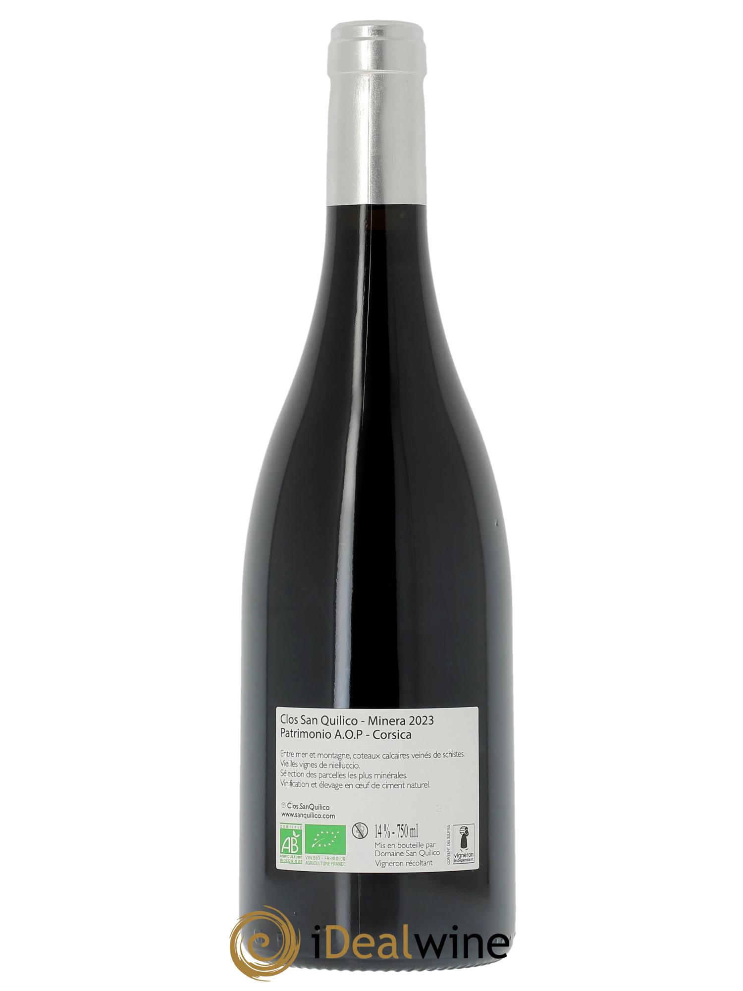 Patrimonio Minera San Quilico  2023 - Lot of 1 bottle - 1