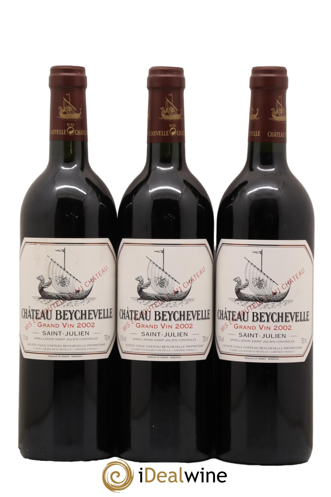 Château Beychevelle 4ème Grand Cru Classé  2002 - Lot de 6 bouteilles - 2