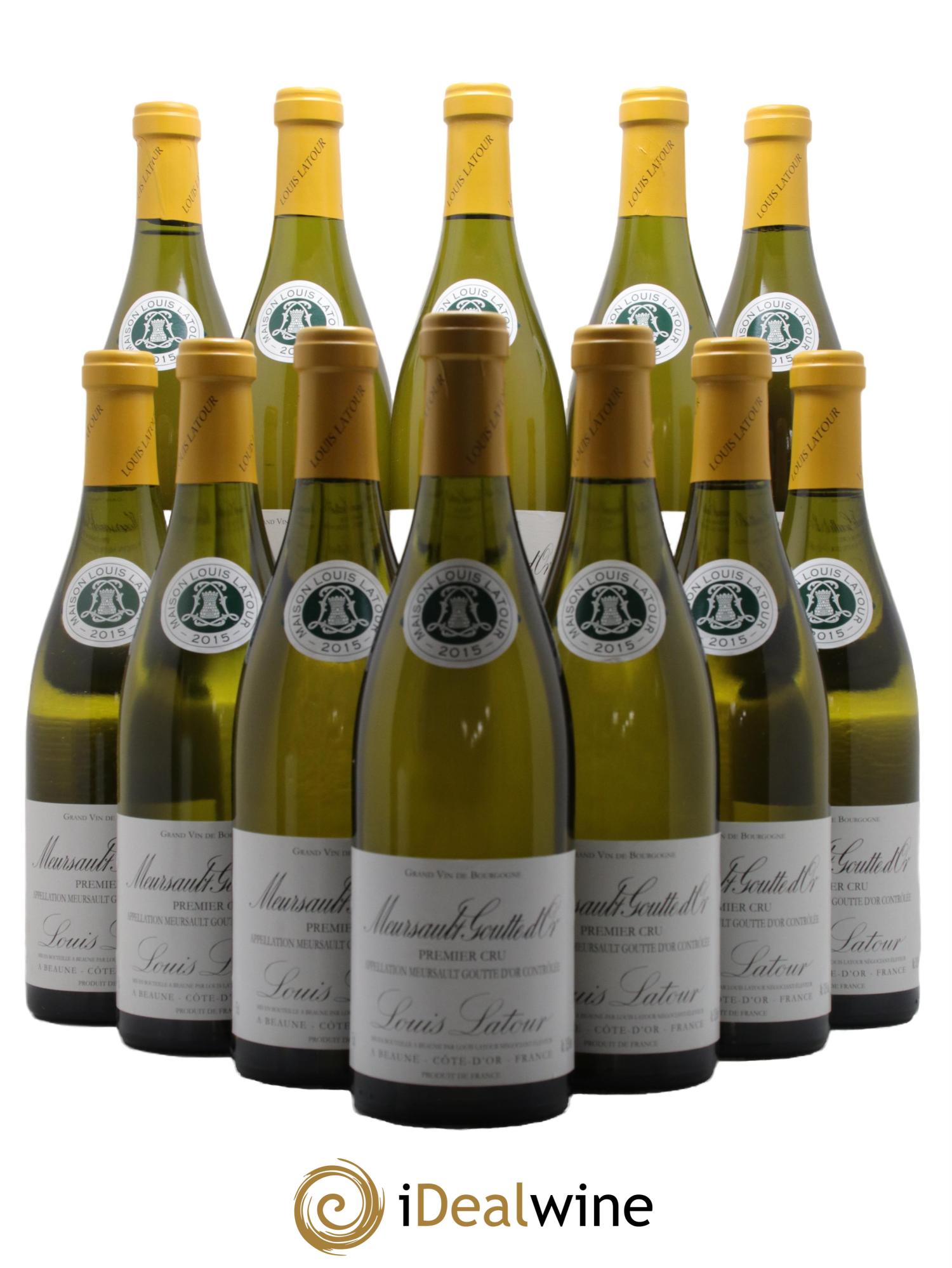 Meursault 1er Cru Goutte d'or Louis Latour 2015 - Lot de 12 bouteilles - 0