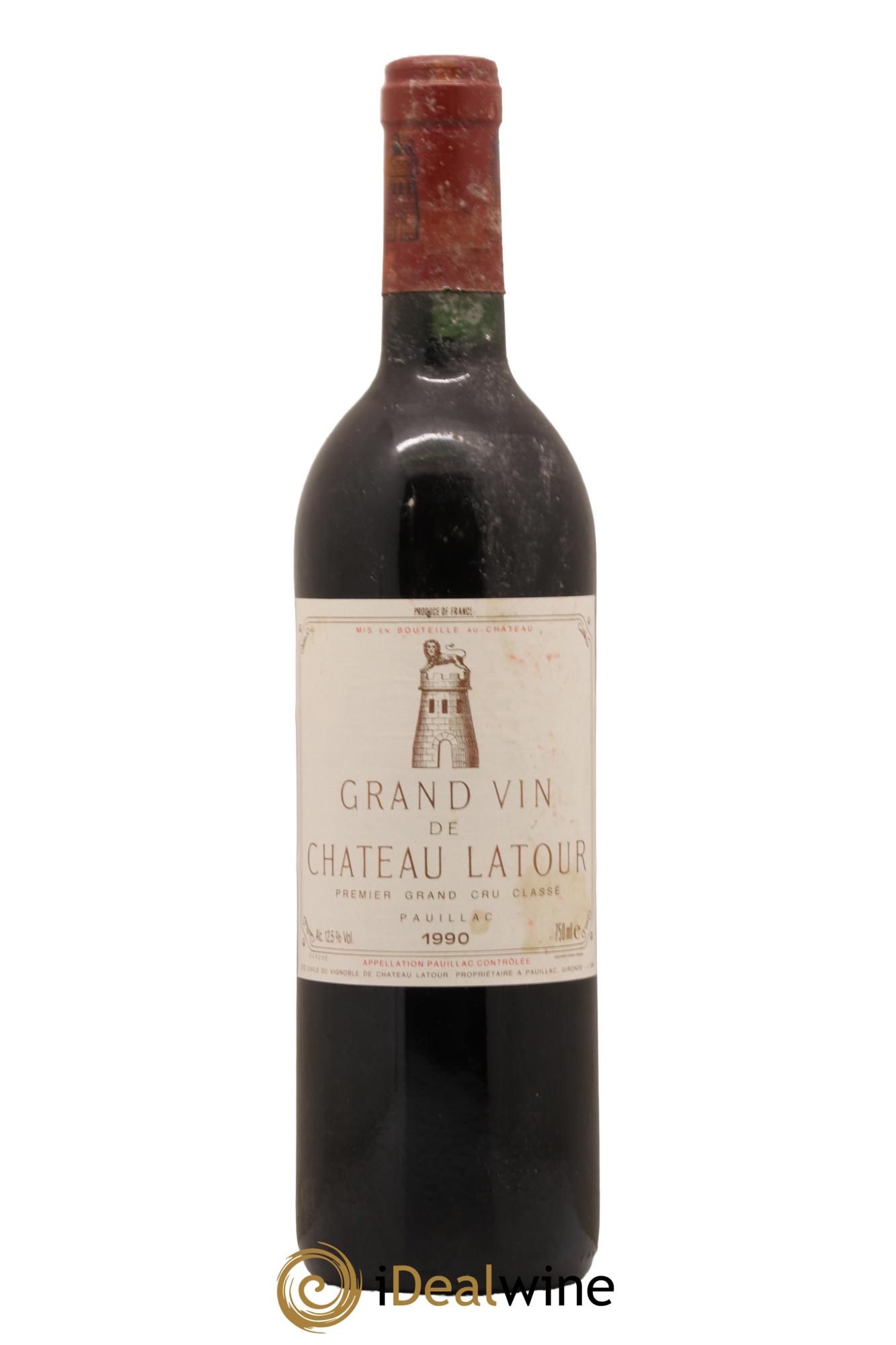 Château Latour 1er Grand Cru Classé 1990 - Lot de 1 bouteille - 0