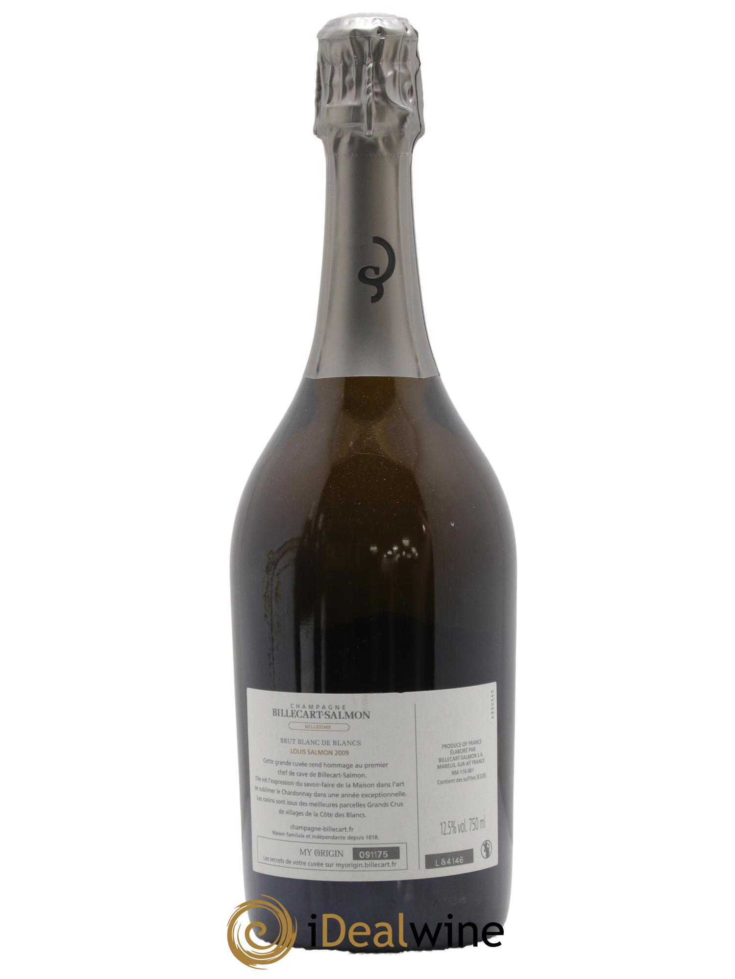 Louis Salmon Blanc de Blancs Brut Billecart-Salmon 2009 - Lot of 1 bottle - 1