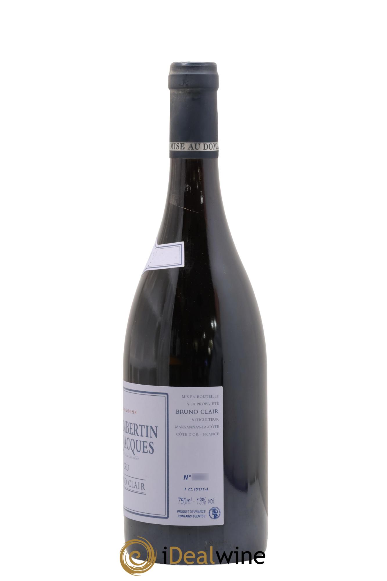 Gevrey-Chambertin 1er Cru Clos Saint-Jacques Bruno Clair (Domaine) 2014 - Lot of 1 bottle - 1