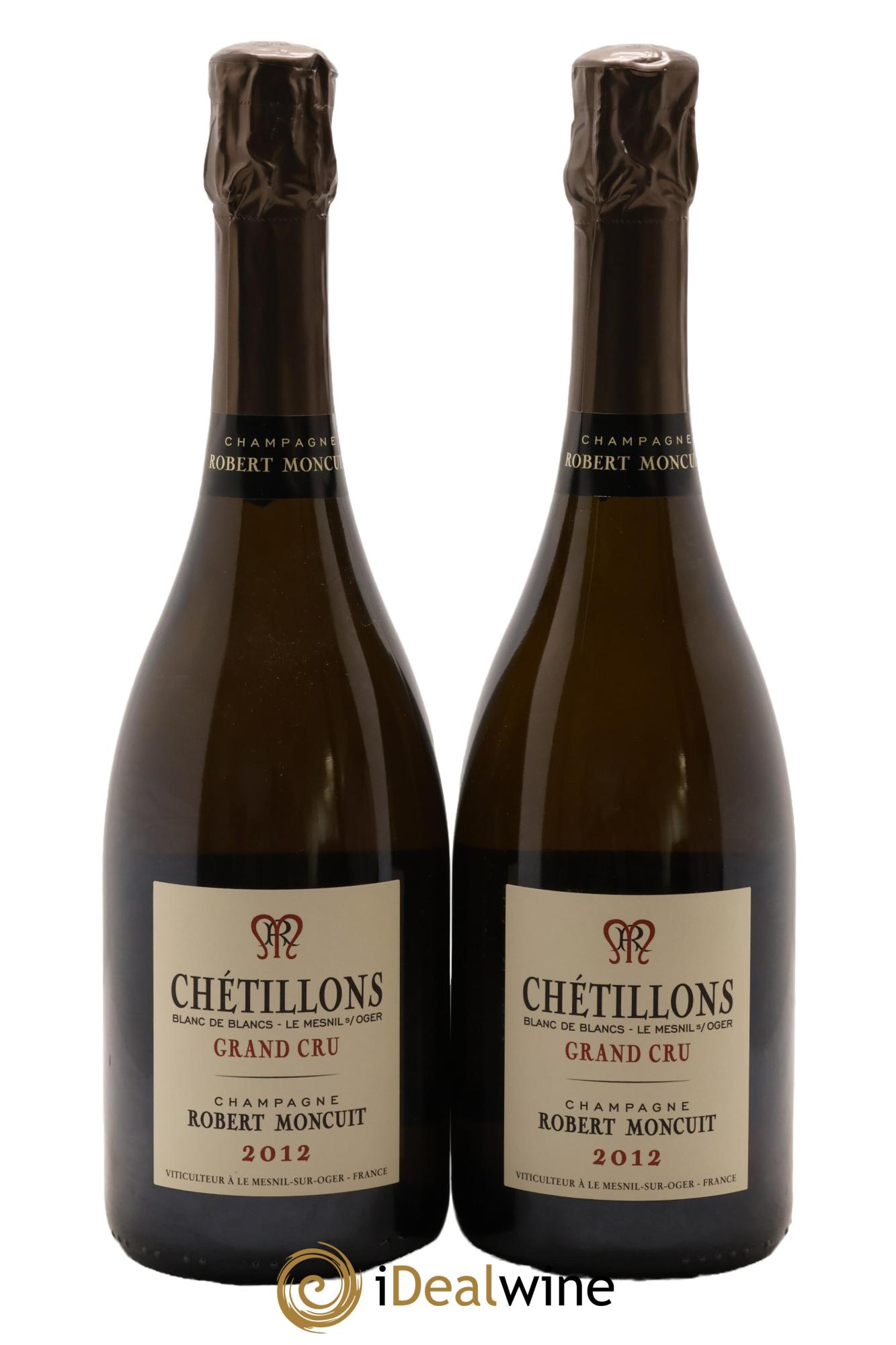Chétillons Blanc de Blancs Grand Cru Extra-Brut Robert Moncuit 2012 - Lot de 2 bouteilles - 0