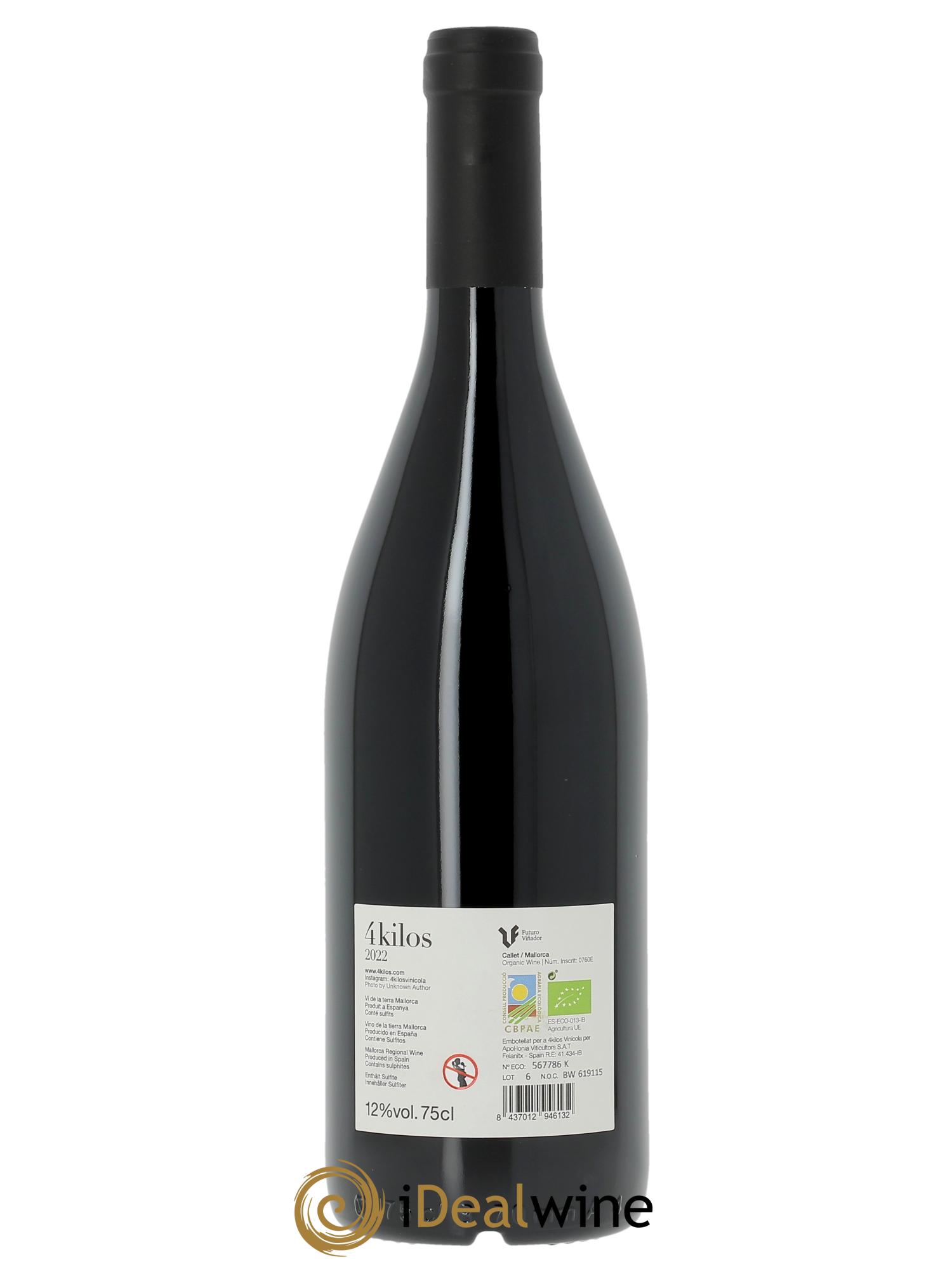 Vino de la Tierra de Mallorca 4 Kilos Vinícola  2022 - Posten von 1 Flasche - 1