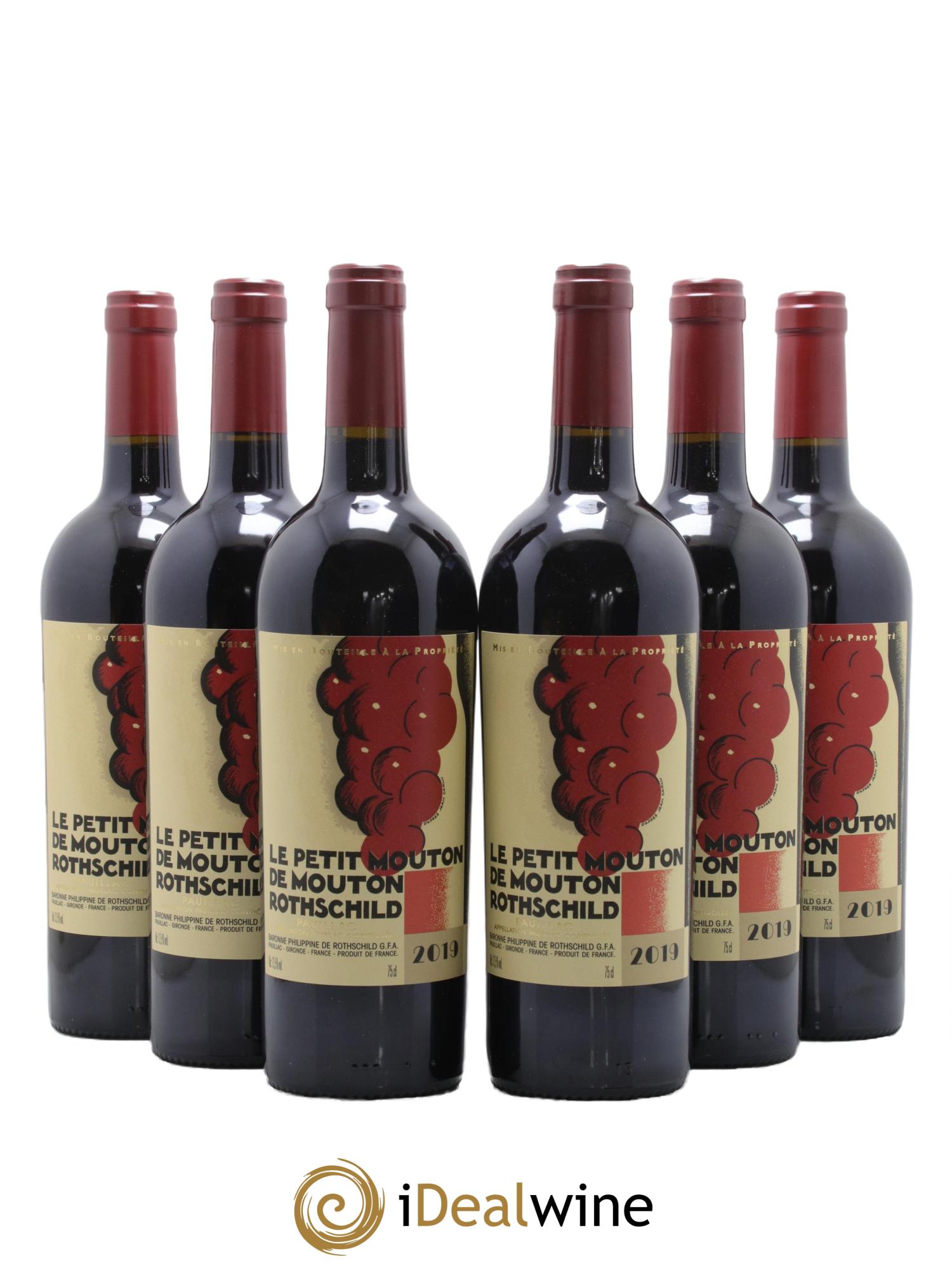 Petit Mouton Second Vin 2019 - Lot de 6 bouteilles - 0
