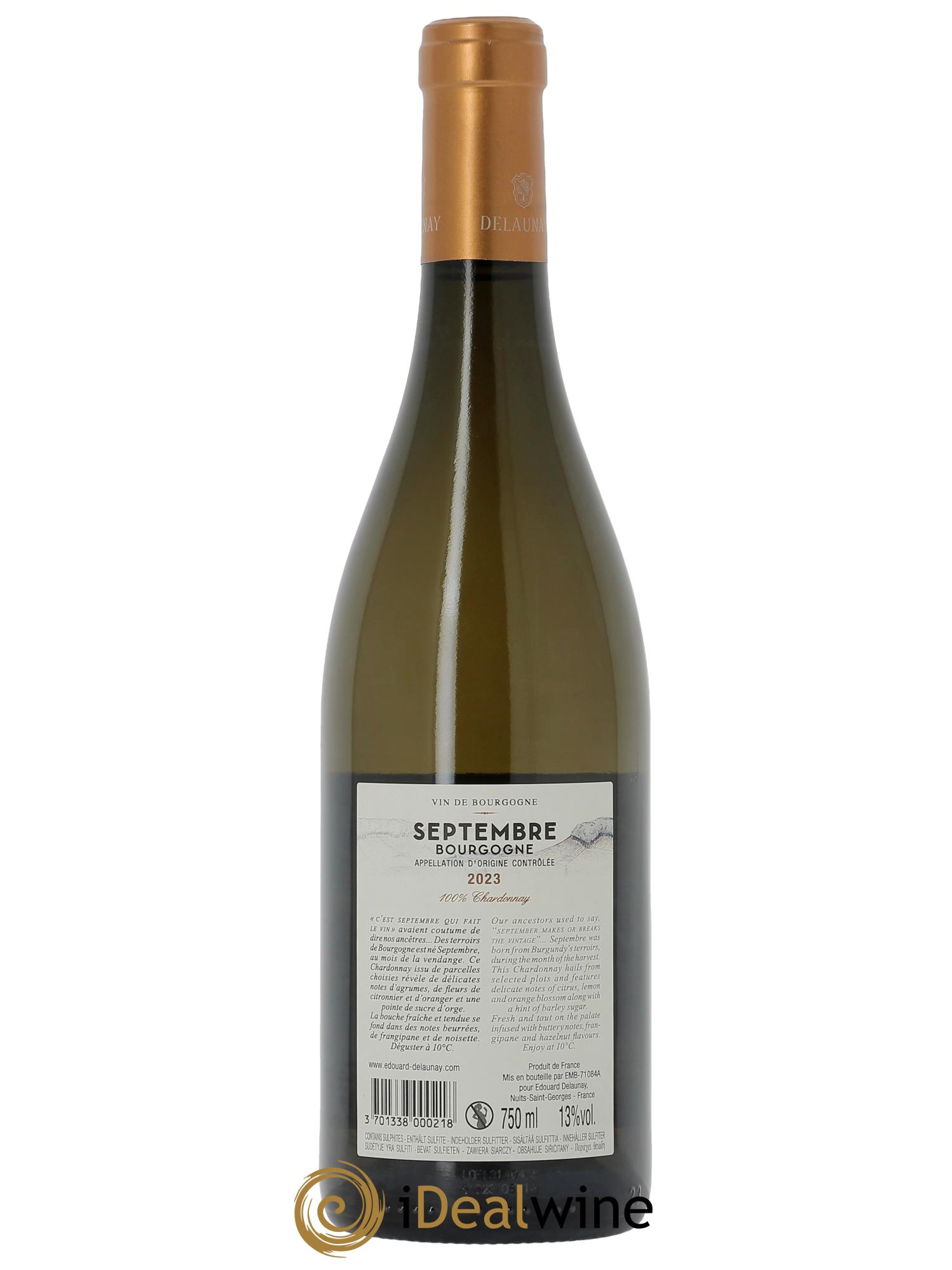 Bourgogne Septembre Edouard Delaunay  2023 - Lotto di 1 bottiglia - 1