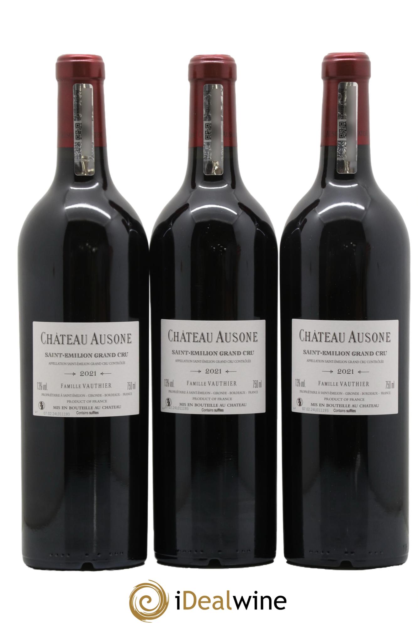 Château Ausone 1er Grand Cru Classé A 2021 - Posten von 3 Flaschen - 1