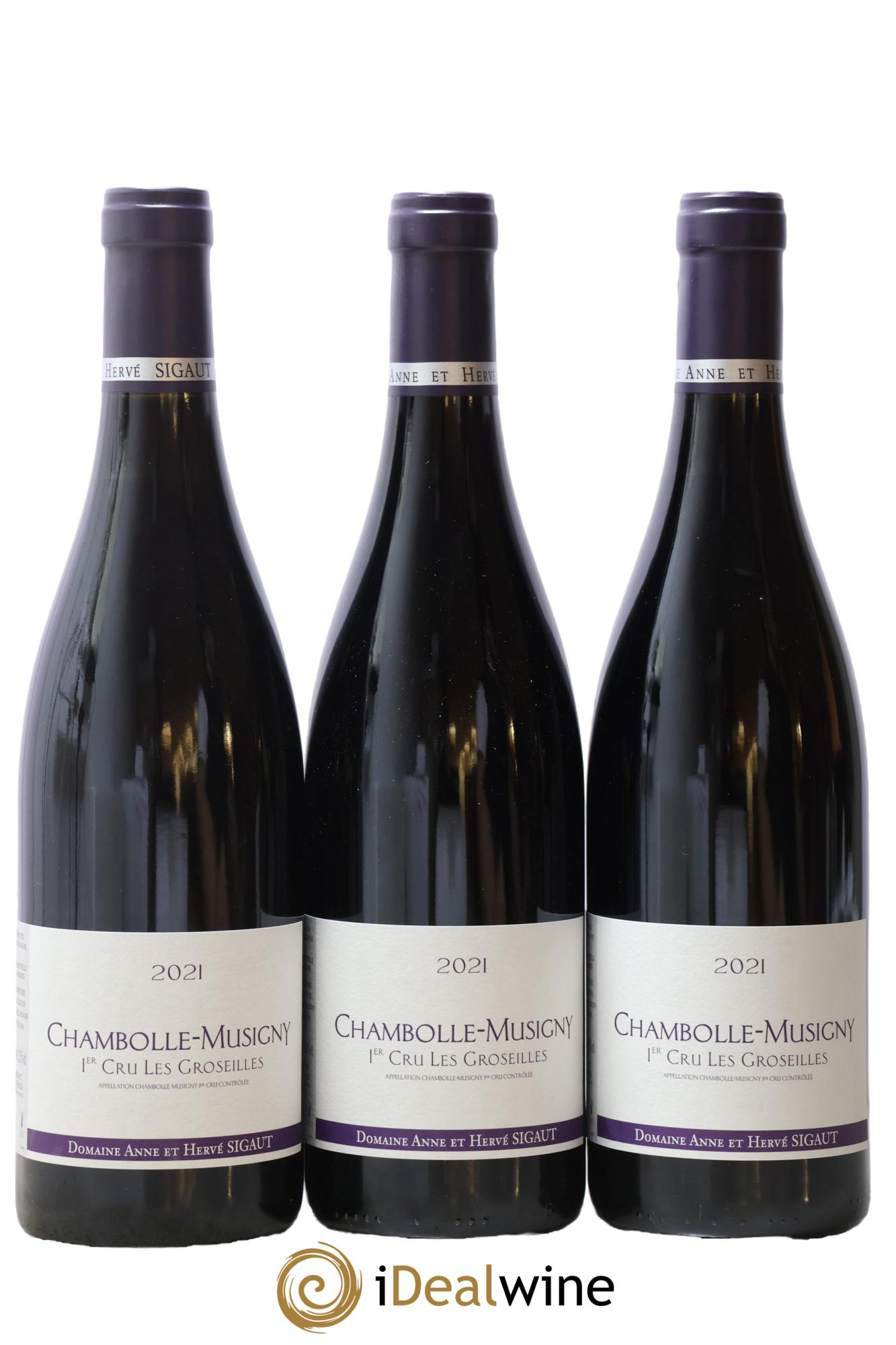 Chambolle-Musigny 1er Cru Les Groseilles Anne et Hervé Sigaut (Domaine) 2021 - Lot de 3 bouteilles - 0