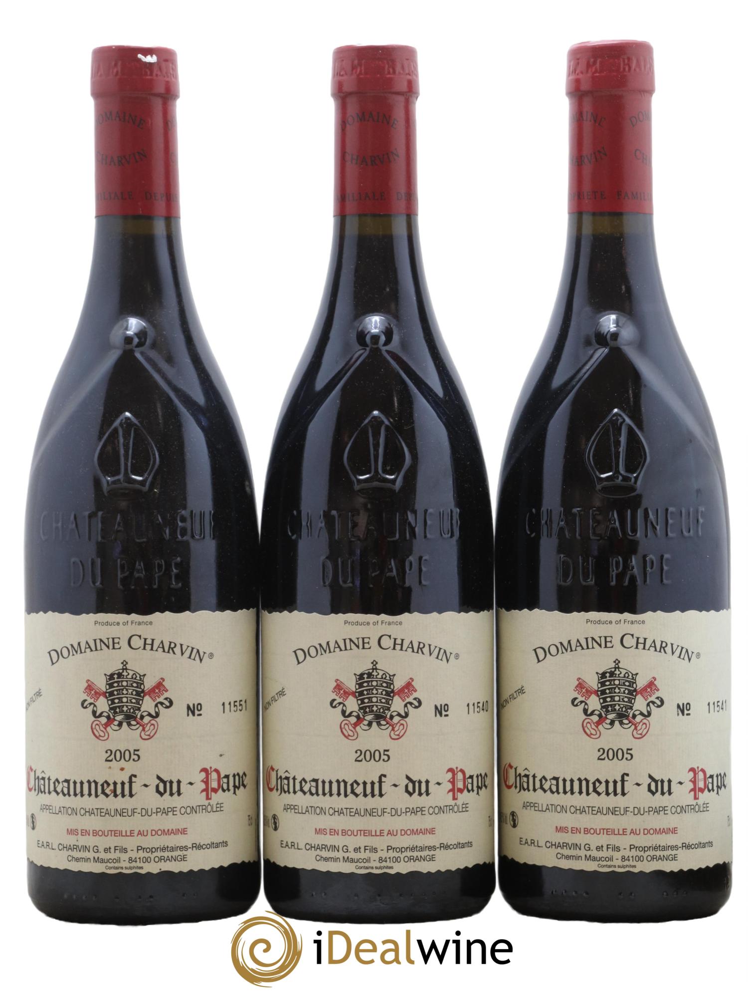Châteauneuf-du-Pape Charvin (Domaine) 2005 - Lot de 3 bouteilles - 0