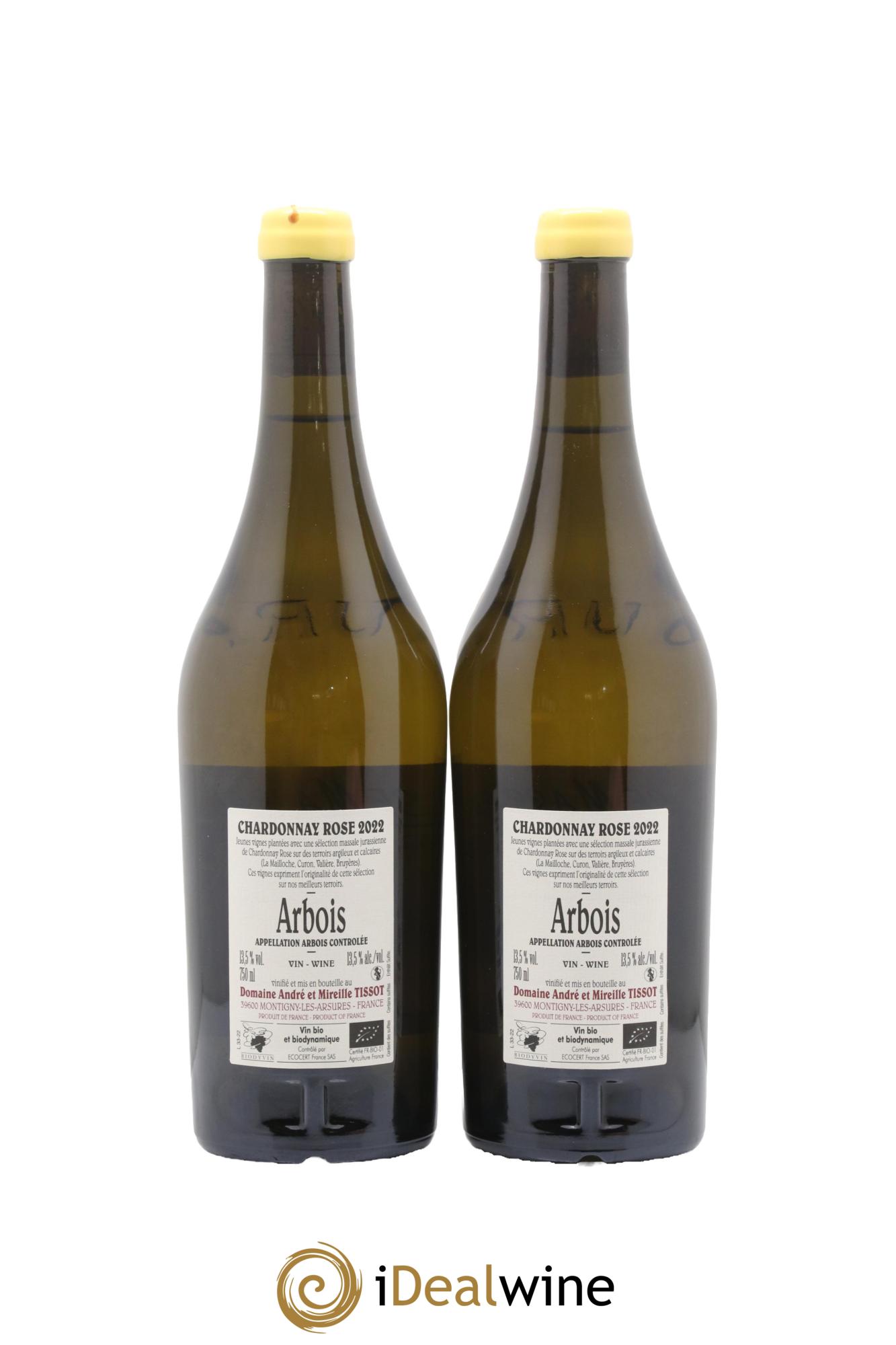 Arbois Rose Massale Bénédicte et Stéphane Tissot 2022 - Lot of 2 bottles - 1