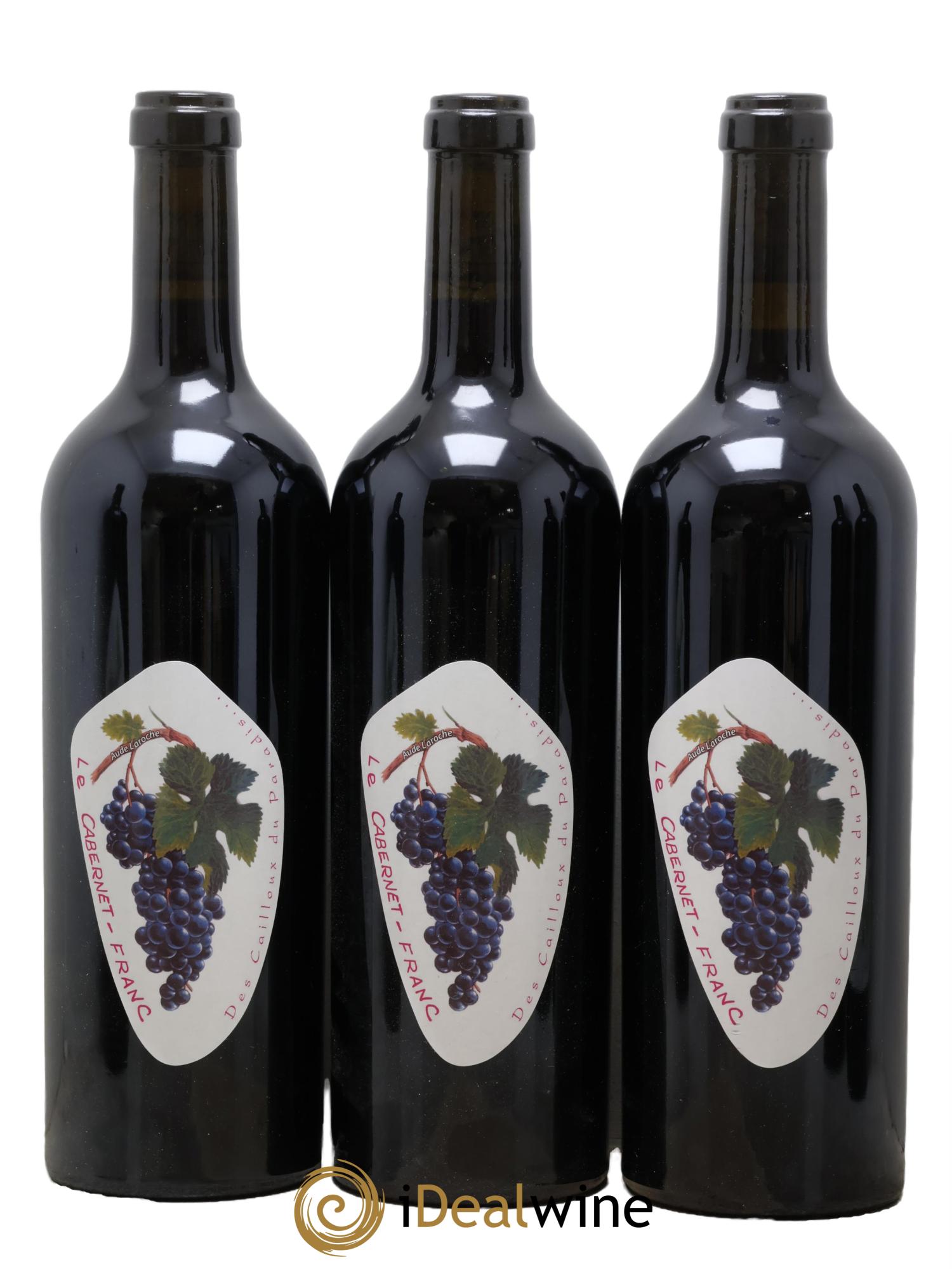 Vin de France Cabernet Franc Les Cailloux Du Paradis Claude Courtois 2018 - Lotto di 3 bottiglie - 0