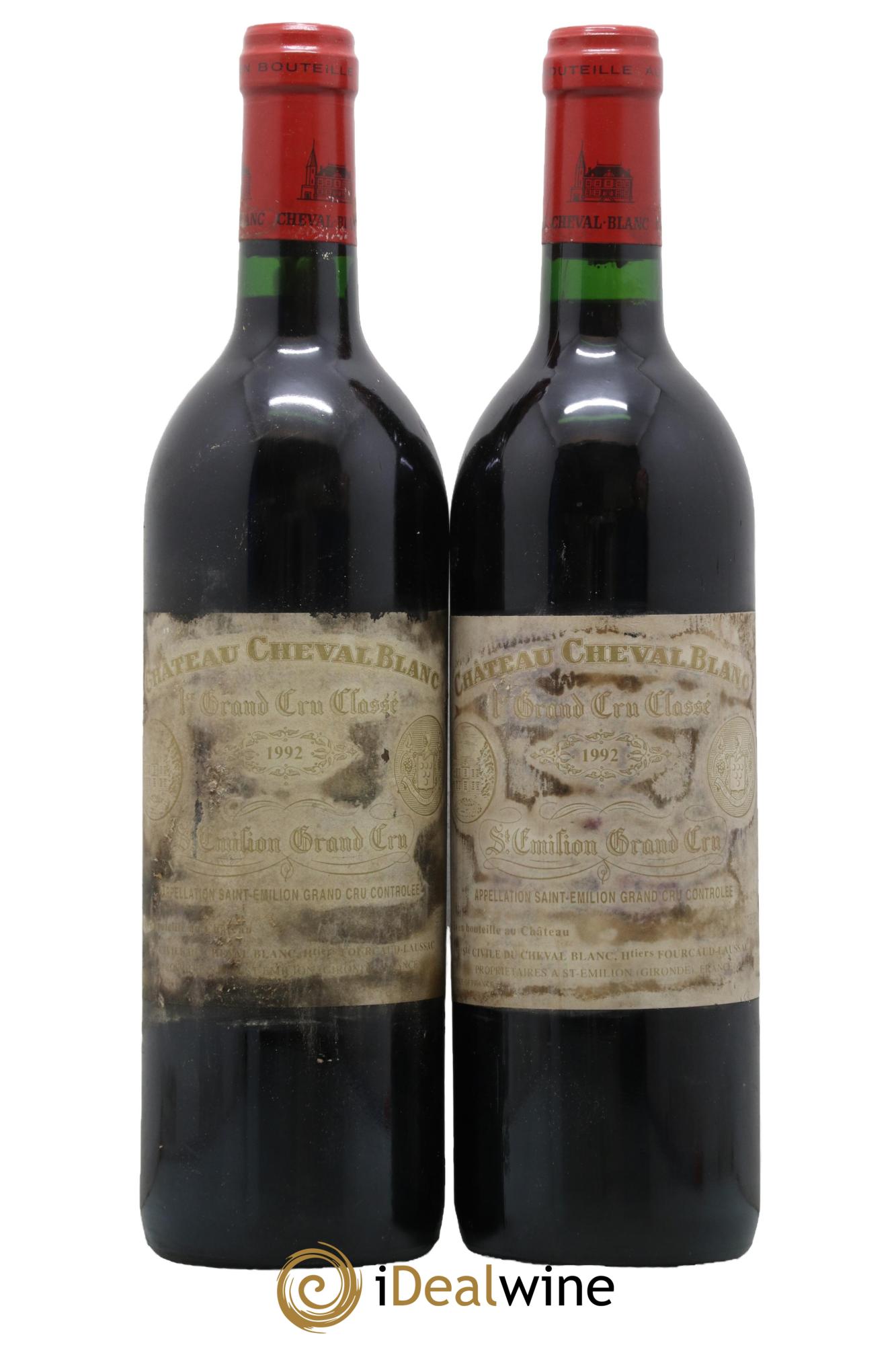 Château Cheval Blanc 1er Grand Cru Classé A 1992 - Lot de 2 bouteilles - 0