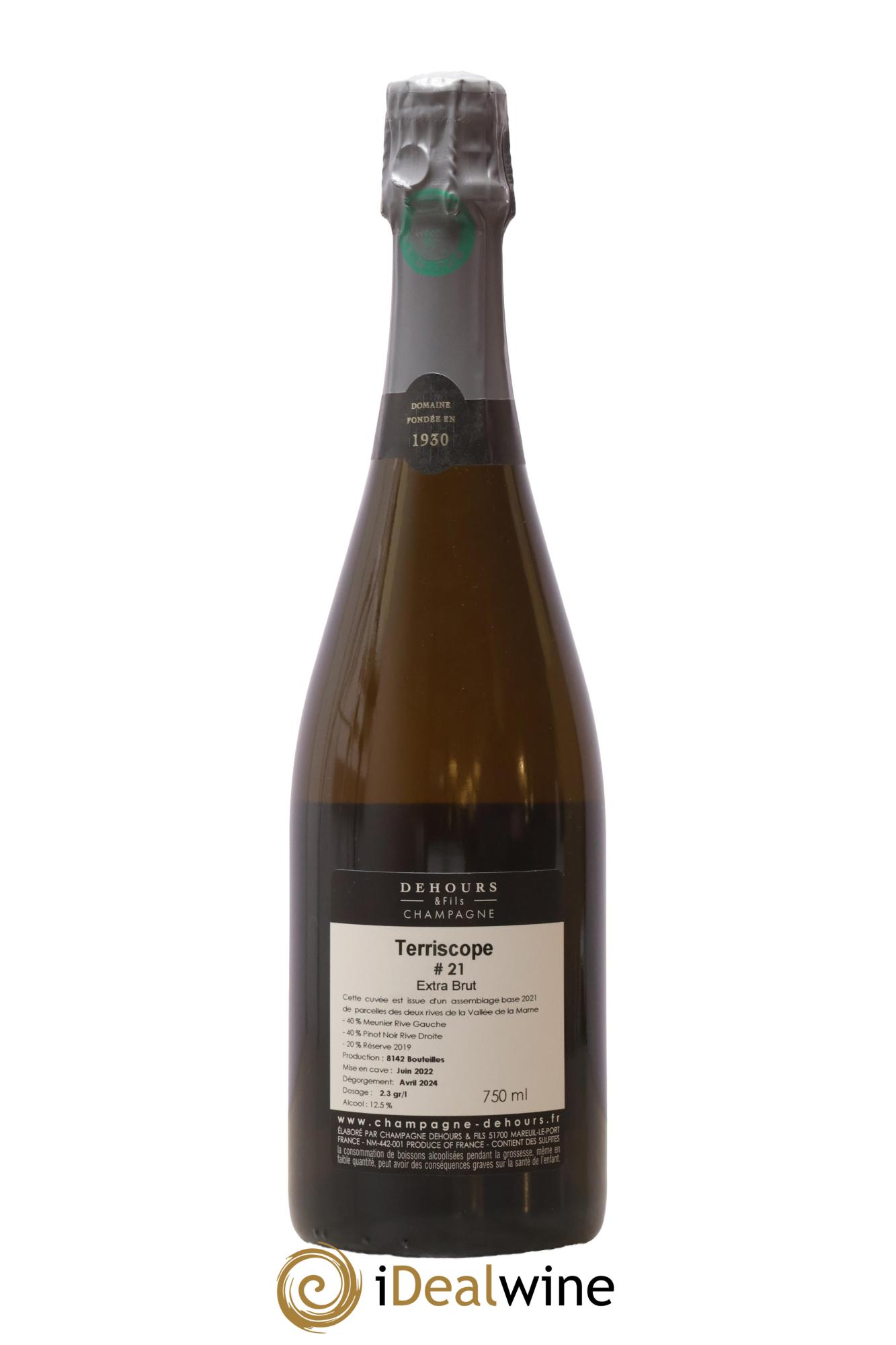 Extra Brut Terriscope Dehours & Fils - Lot de 1 bouteille - 1