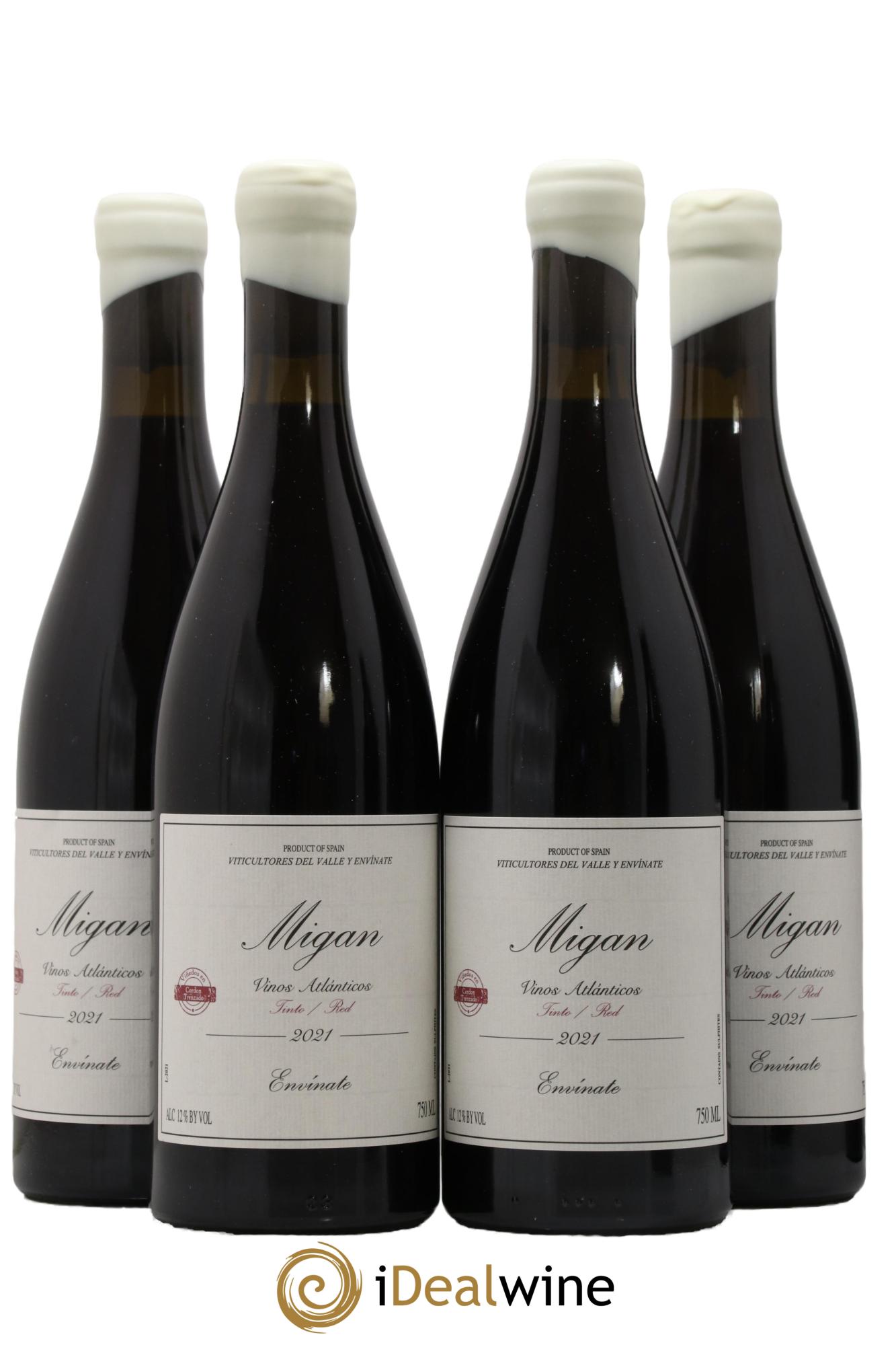 Espagne Tenerife Migan Envinate 2021 - Lot de 4 bouteilles - 0