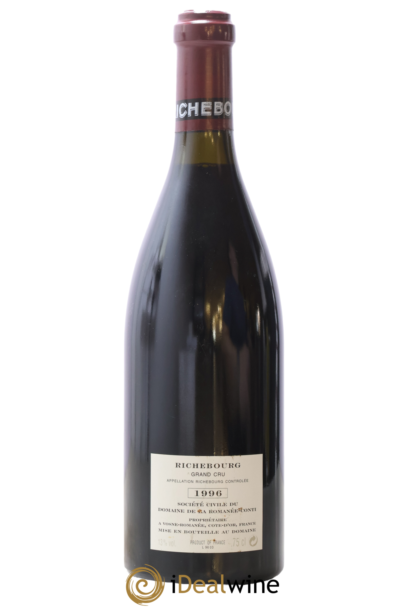 Richebourg Grand Cru Domaine de la Romanée-Conti 1996 - Lot of 1 bottle - 1