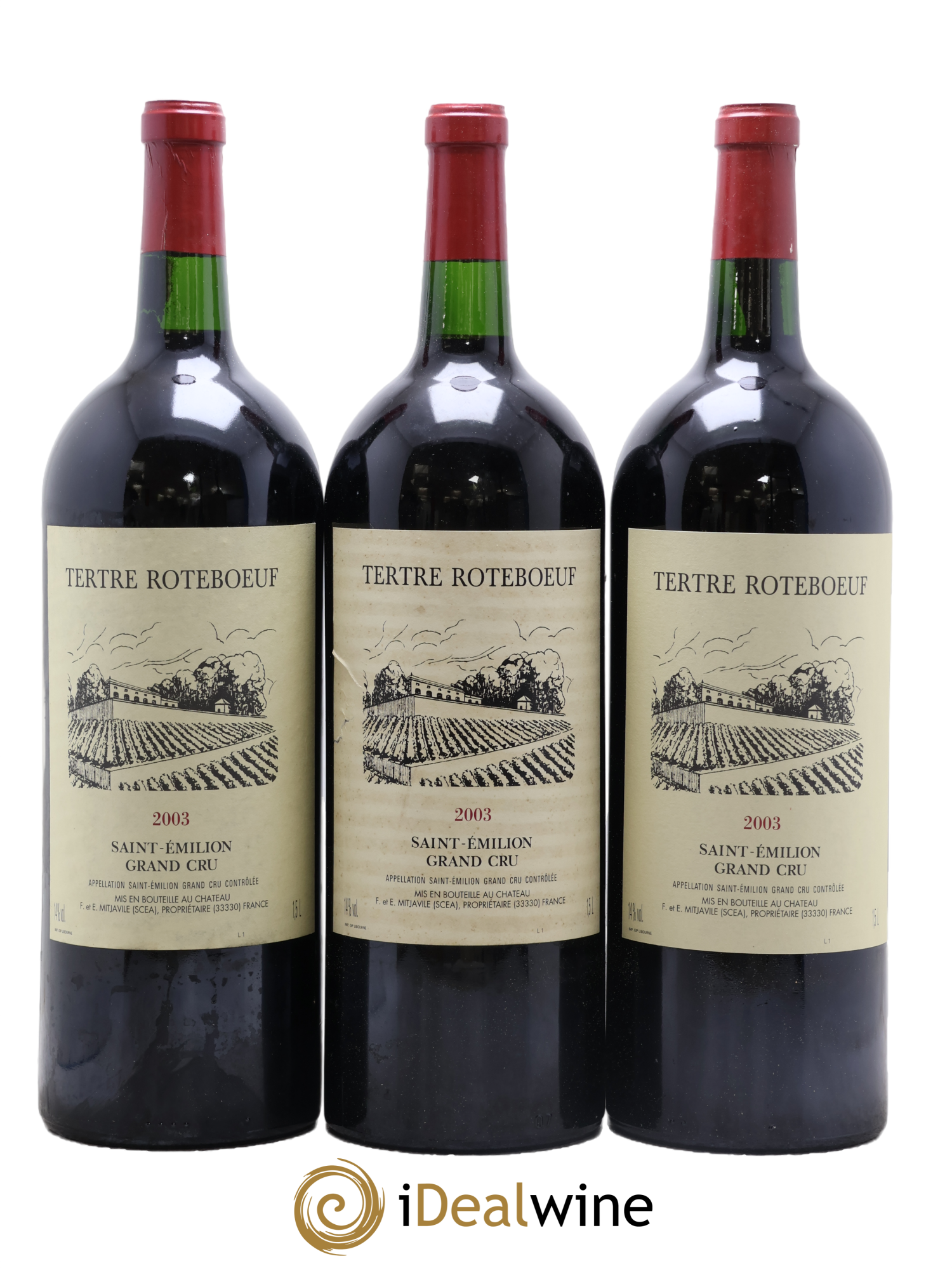 Château Tertre Roteboeuf 2003 - Lotto di 6 magnum - 2